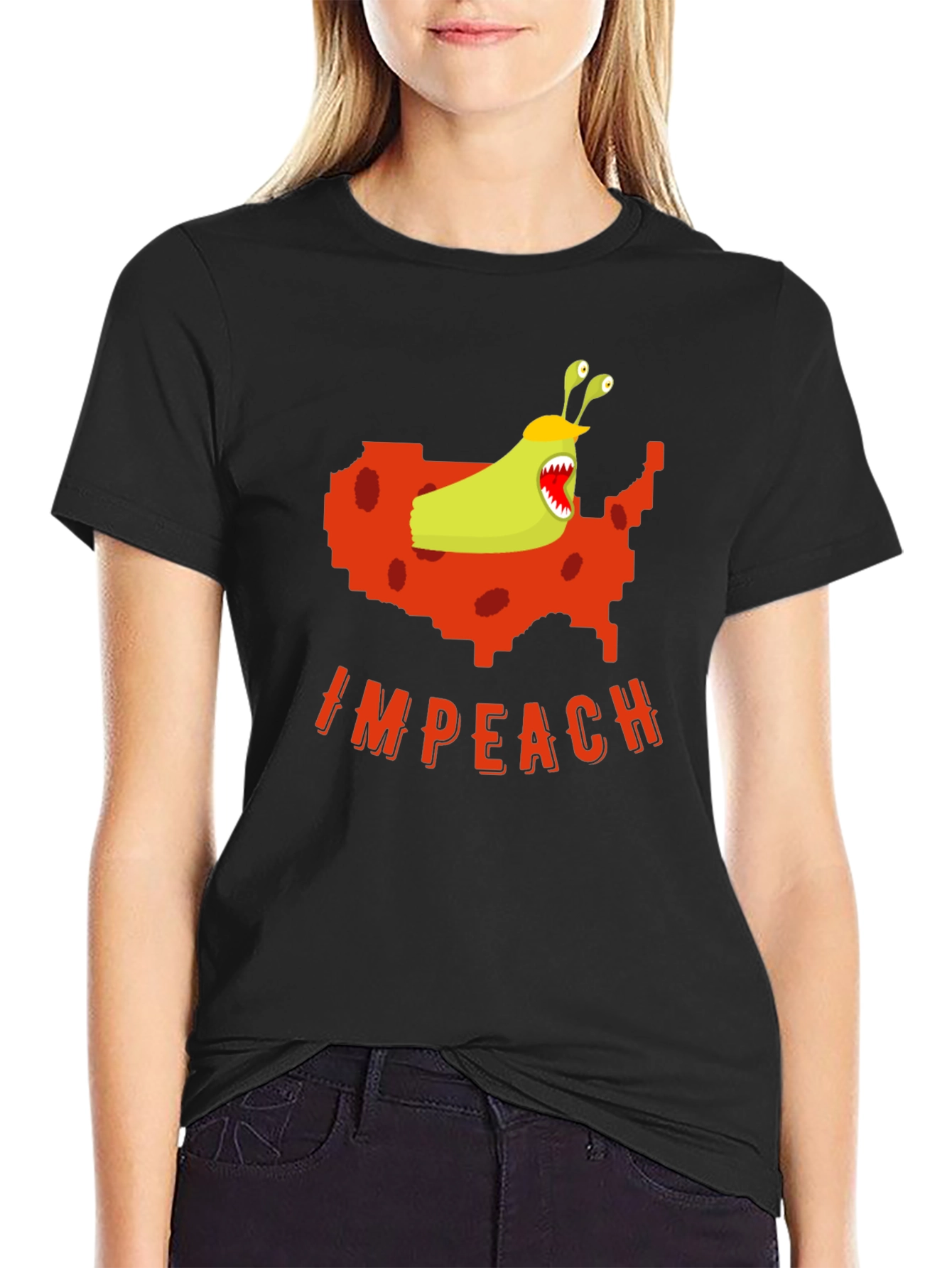 Impeach Monster USA Map Graphic Tee