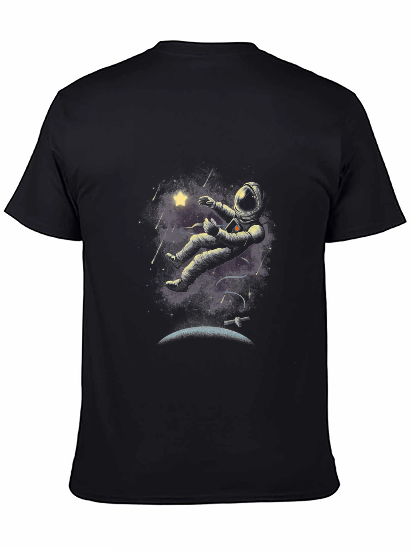 Astronaut in Space T-Shirt - Unique Graphic Tee