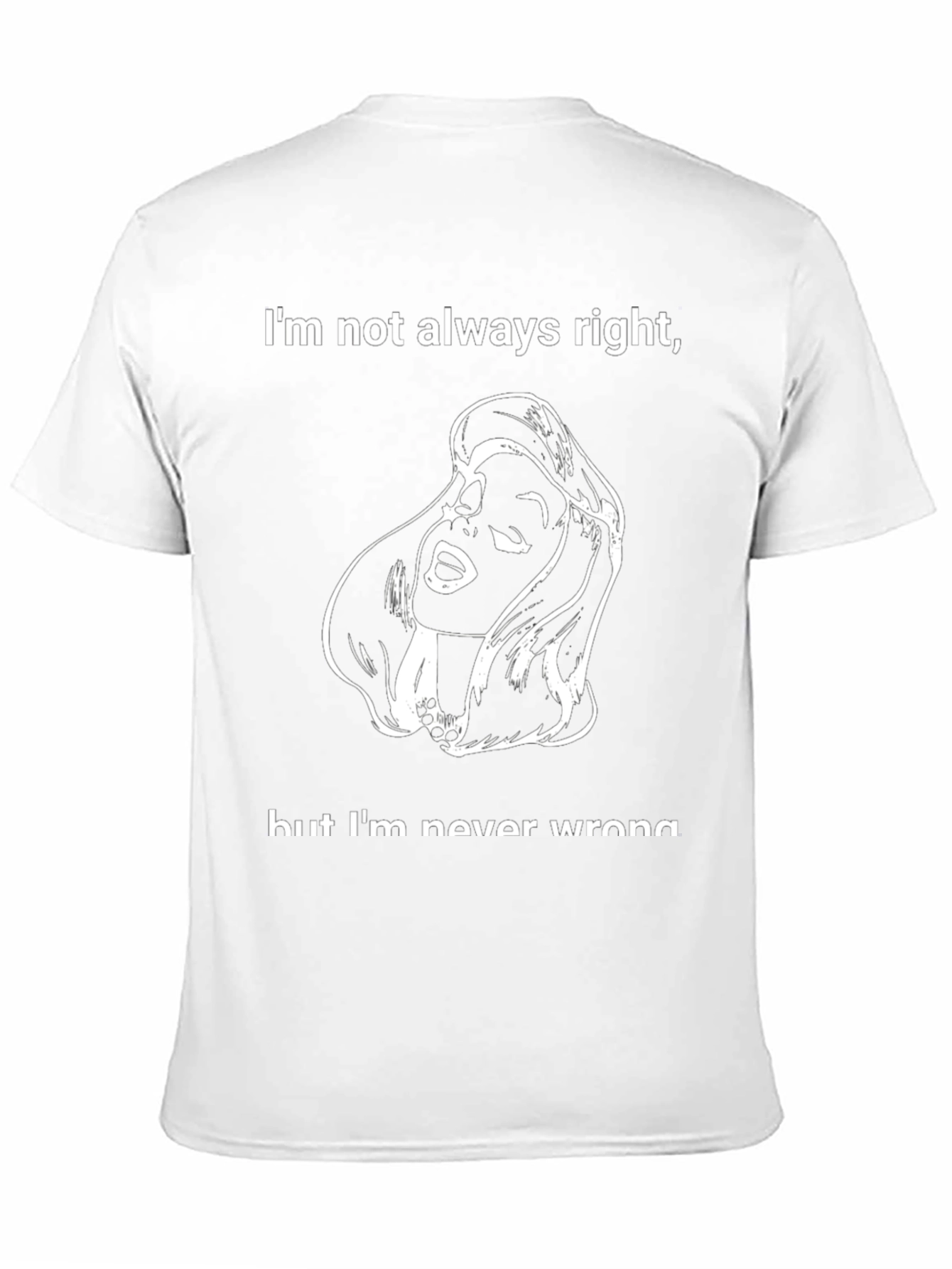 Funny Graphic Tee: Im Not Always Right