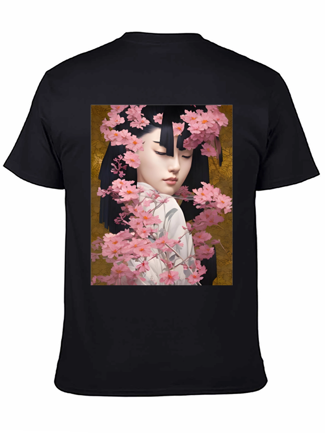 Geisha Cherry Blossom Graphic Tee