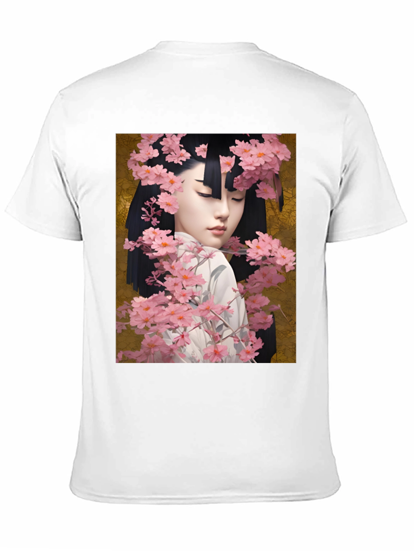 Geisha Cherry Blossom Graphic Tee
