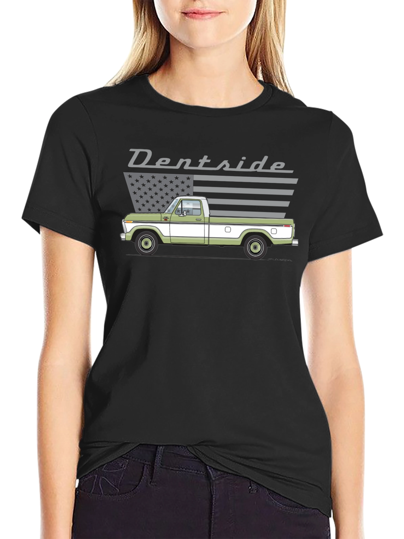 Dent Side Truck Graphic T-Shirt