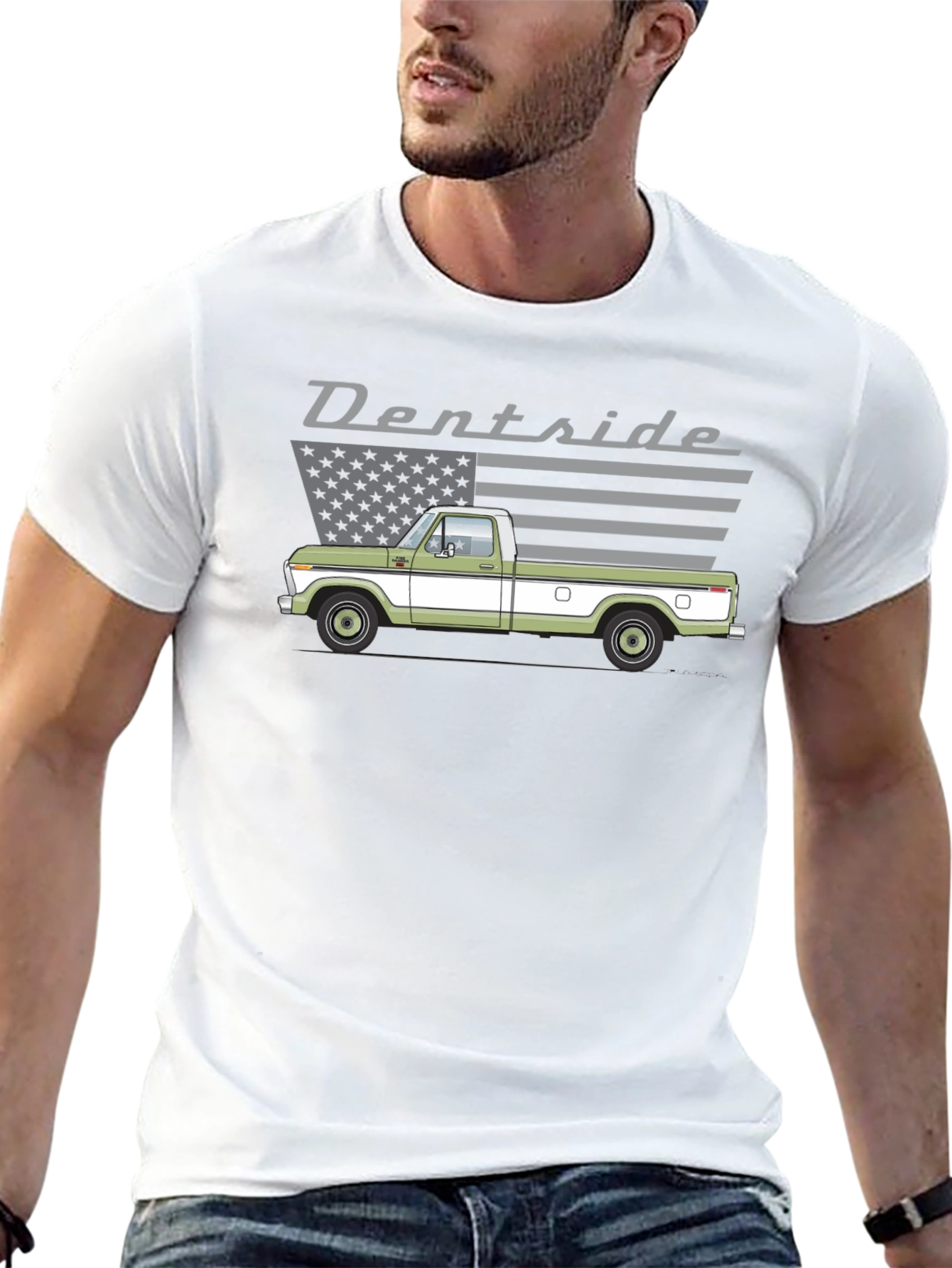 Dent Side Truck Graphic T-Shirt