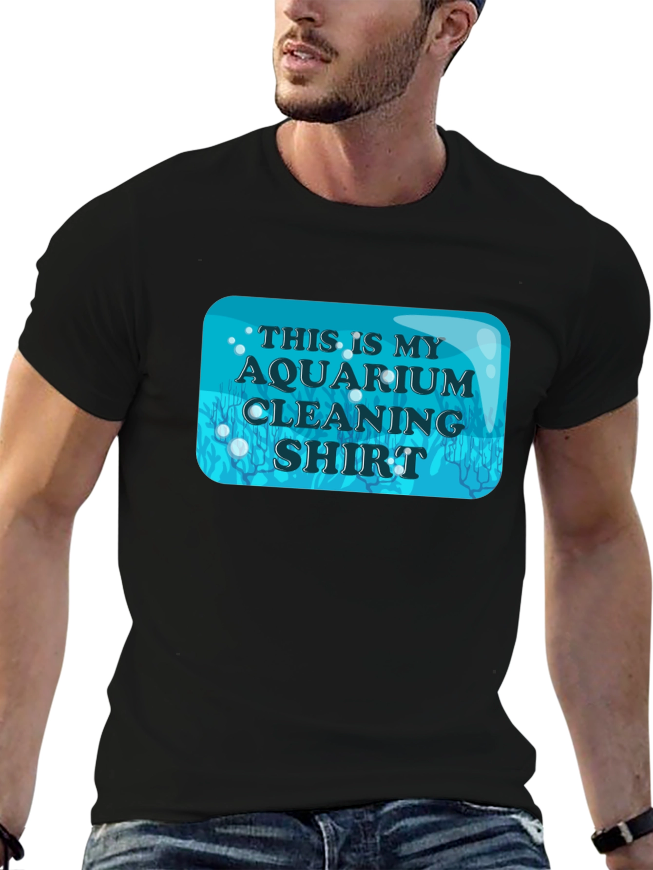 Aquarium Cleaning Shirt - Novelty Fish Keeper Tee