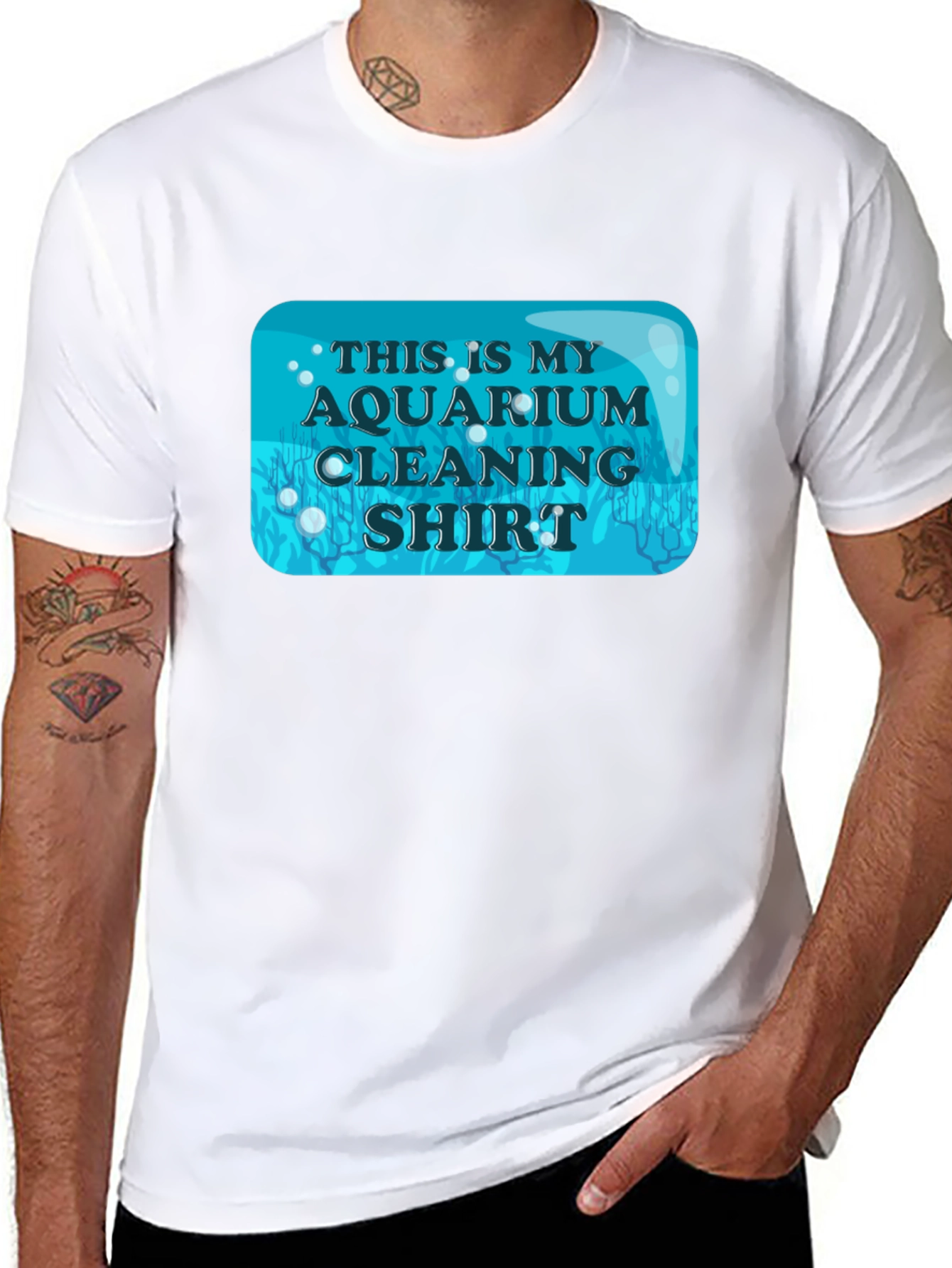 Aquarium Cleaning Shirt - Novelty Fish Keeper Tee