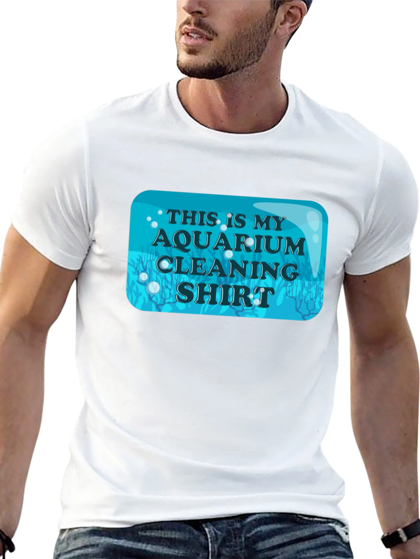 Aquarium Cleaning Shirt - Novelty Fish Keeper Tee