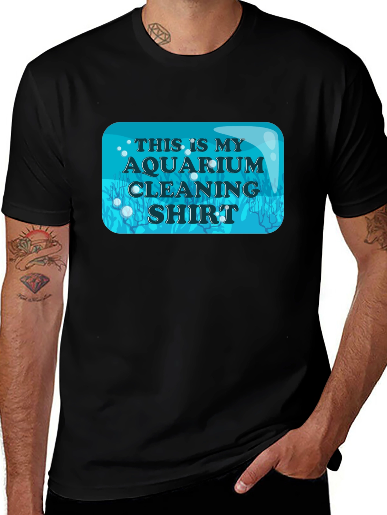 Aquarium Cleaning Shirt - Novelty Fish Keeper Tee
