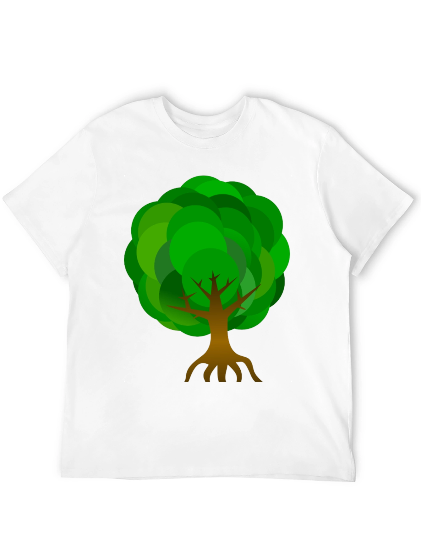 Tree Graphic Print Crew Neck T-Shirt