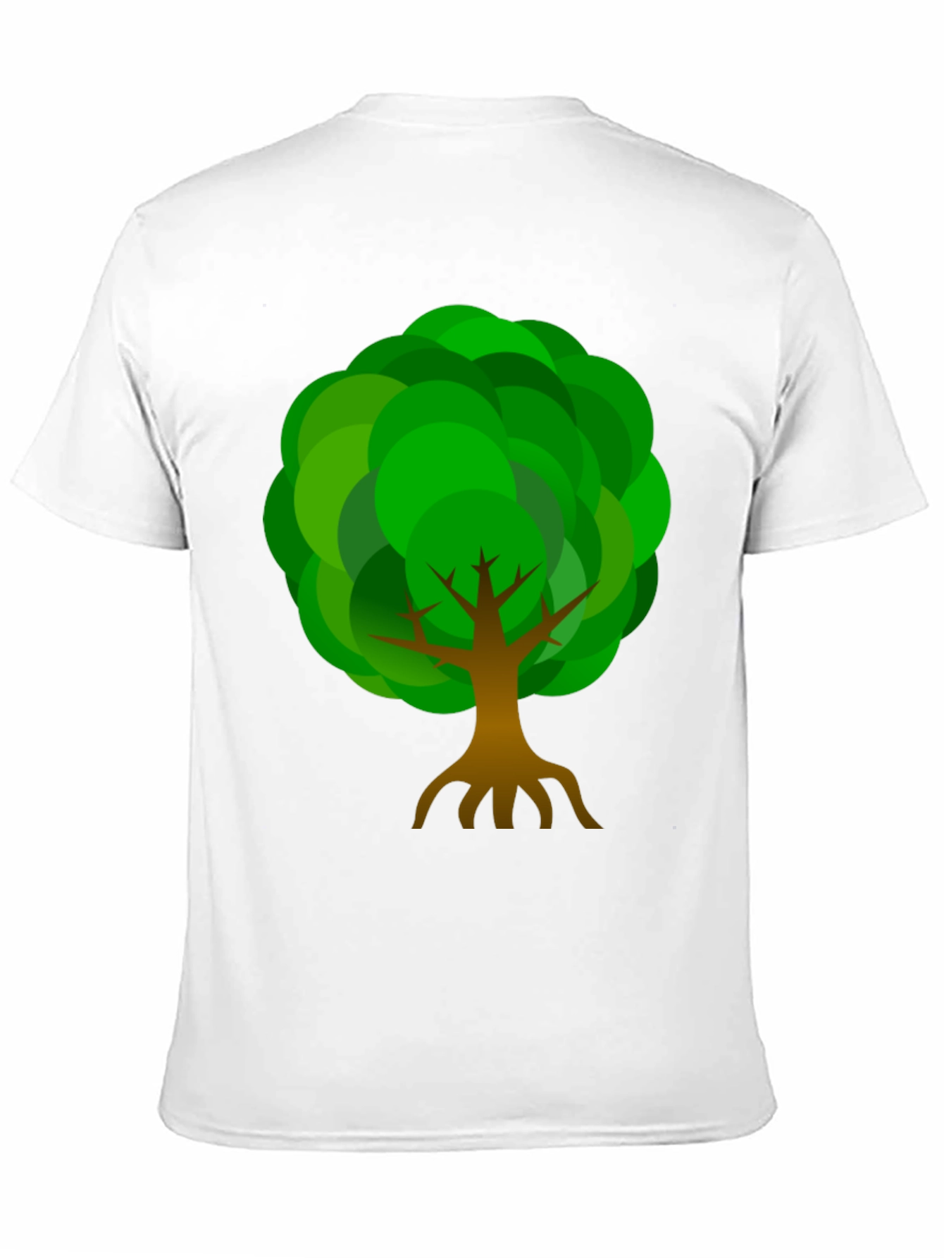 Tree Graphic Print Crew Neck T-Shirt