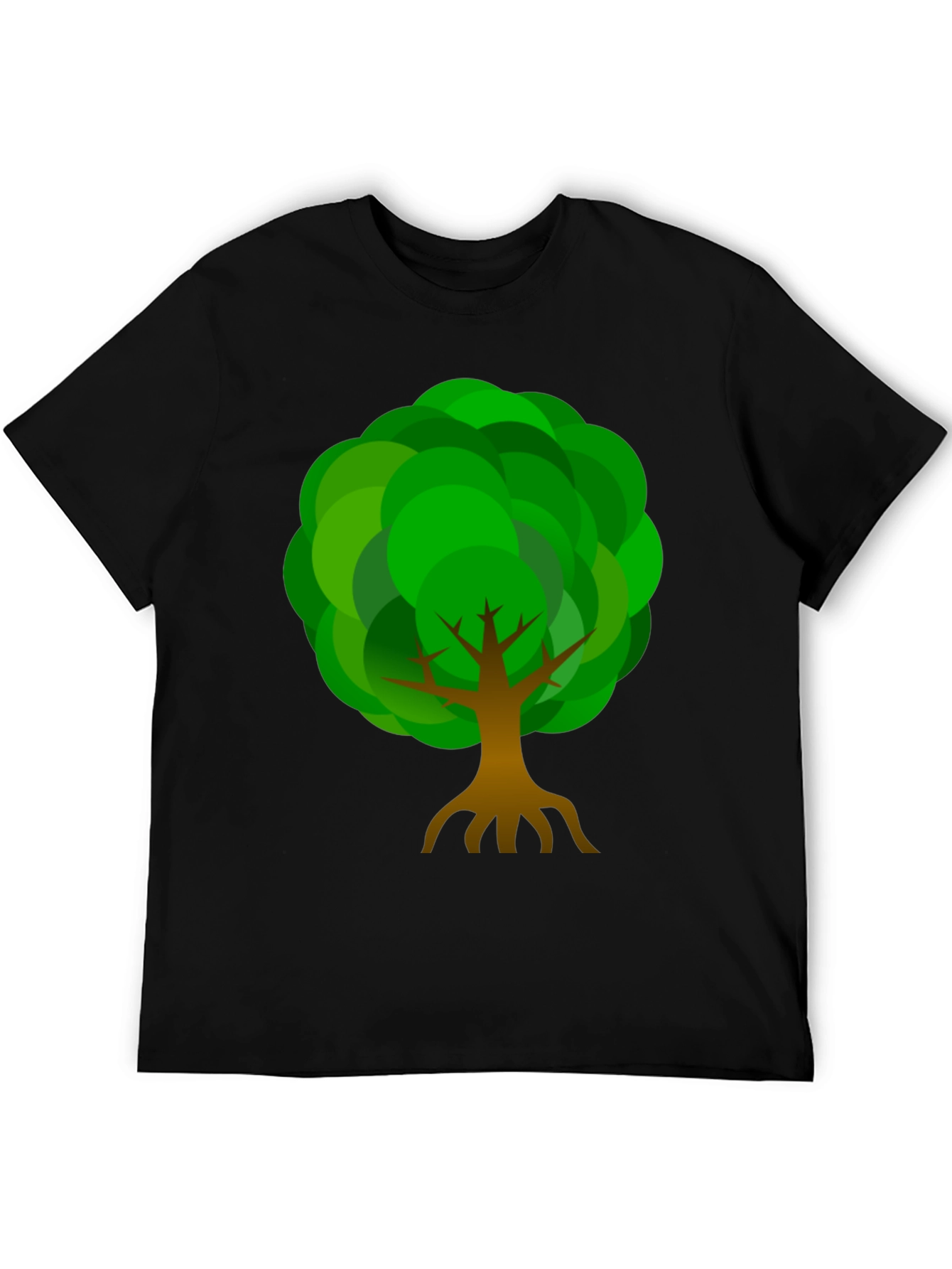Tree Graphic Print Crew Neck T-Shirt