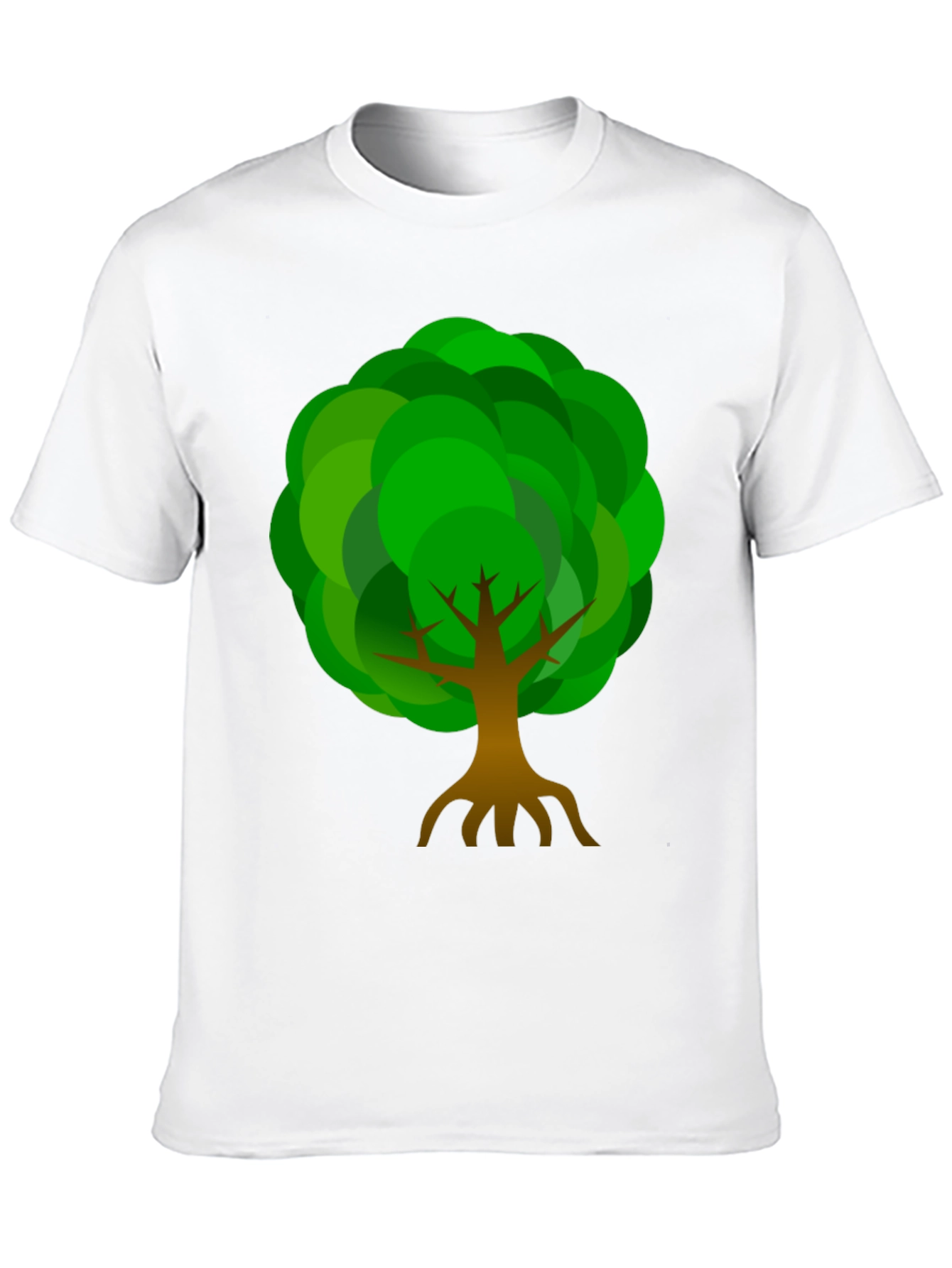 Tree Graphic Print Crew Neck T-Shirt