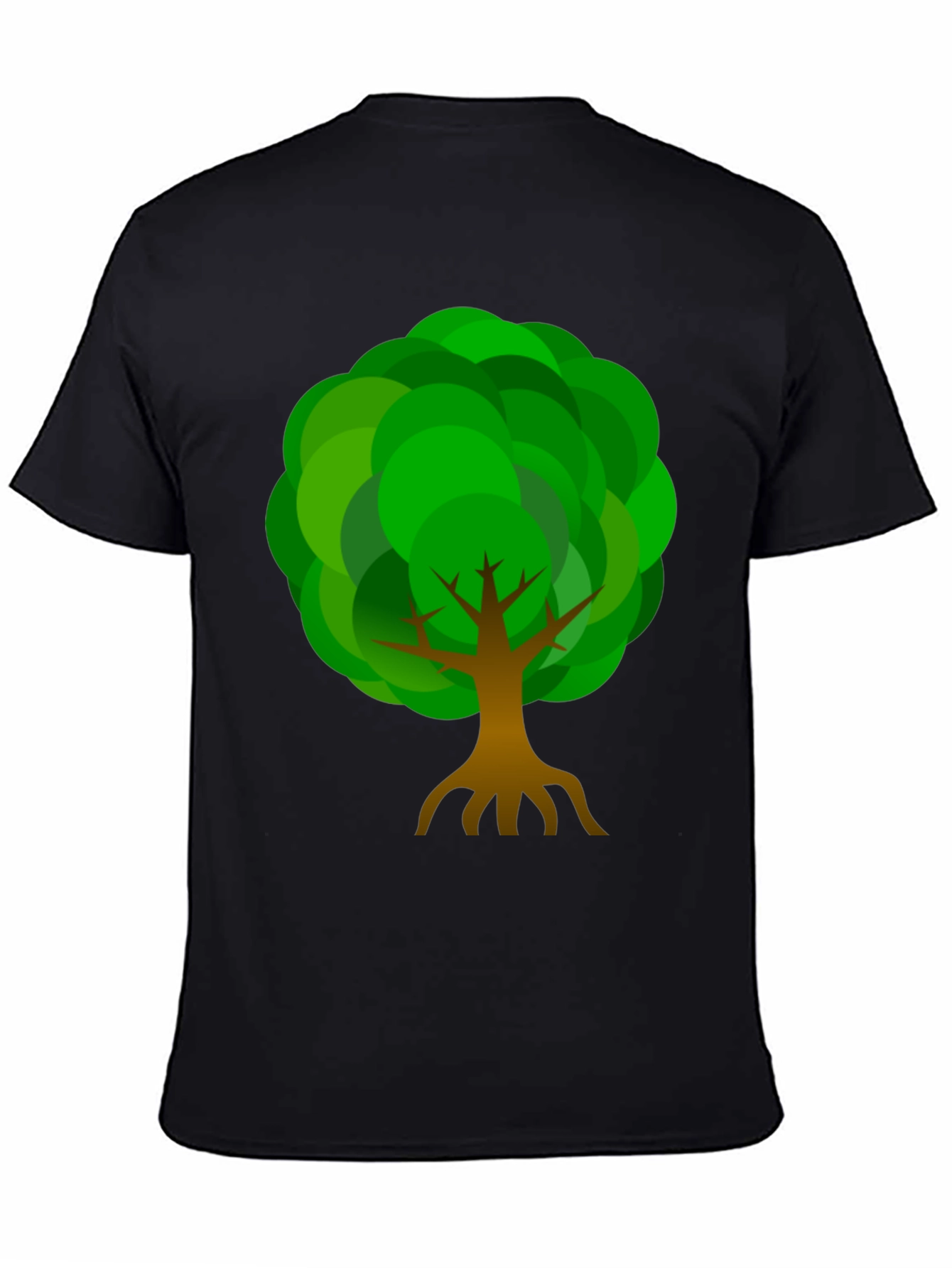 Tree Graphic Print Crew Neck T-Shirt