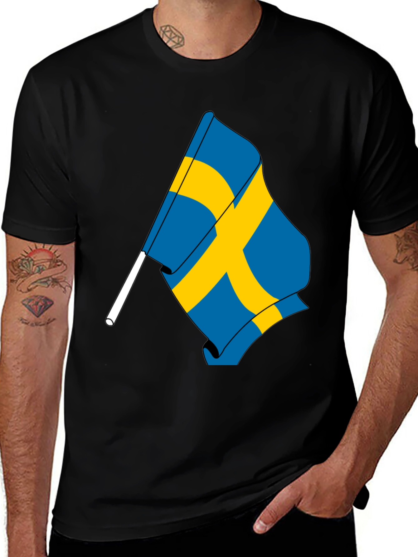 Sweden Flag T-Shirt - Stylish Swedish Pride Tee