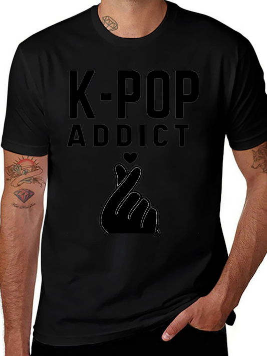 K-Pop Addict Heart Hand T-Shirt