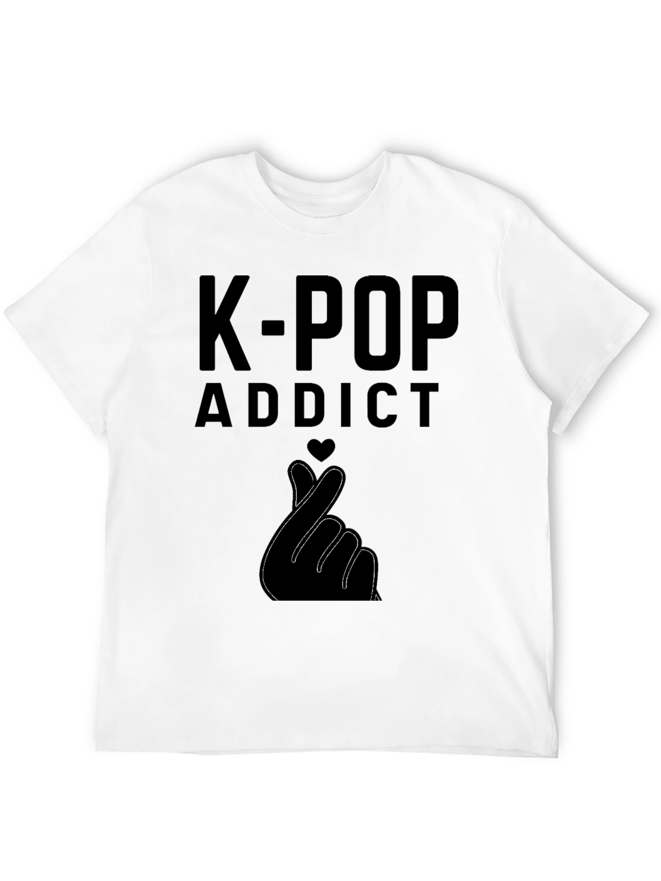 K-Pop Addict Heart Hand T-Shirt