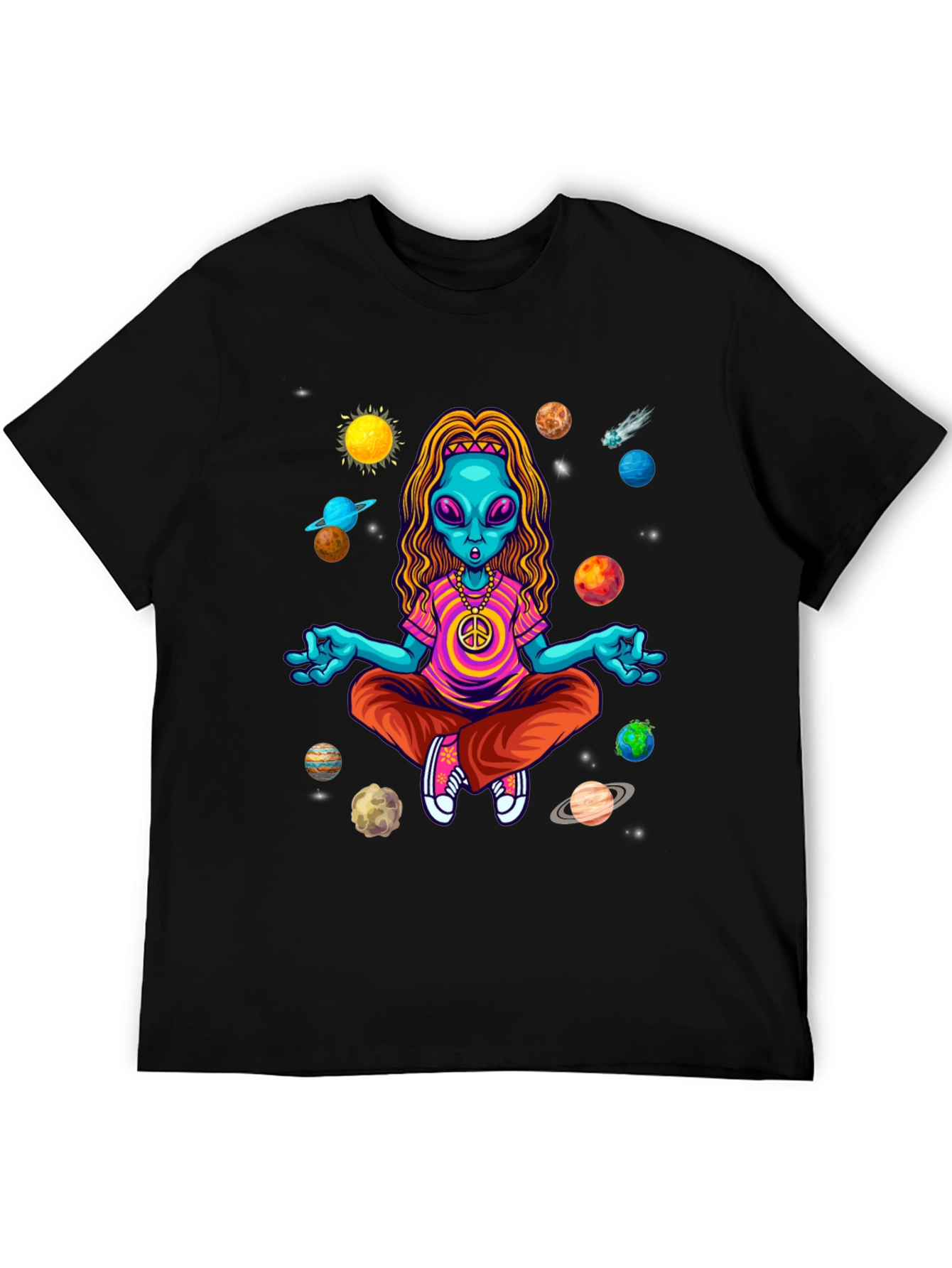 Zen Alien T-Shirt - Galactic Peace