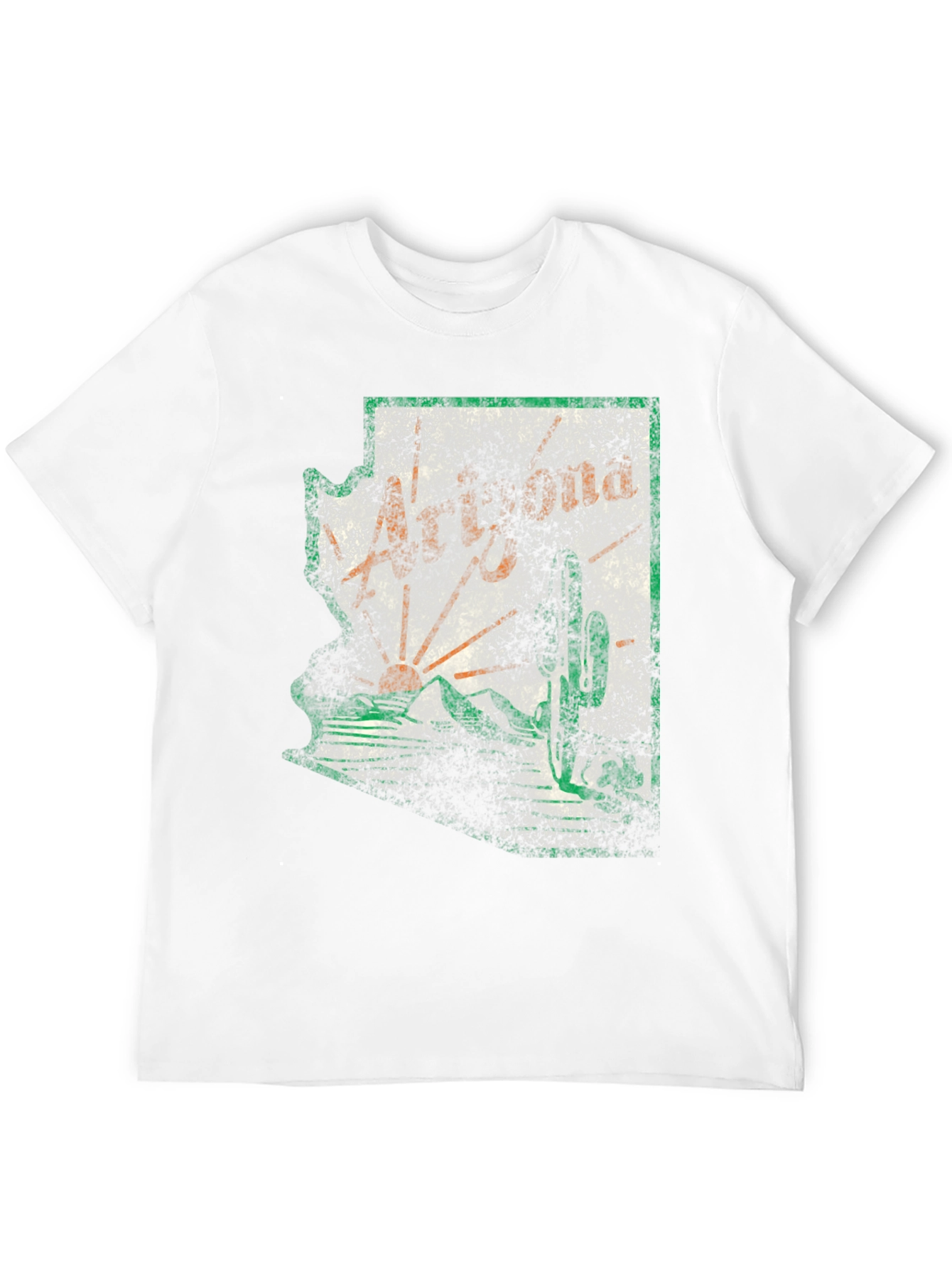 Arizona Graphic Tee - Distressed State Outline