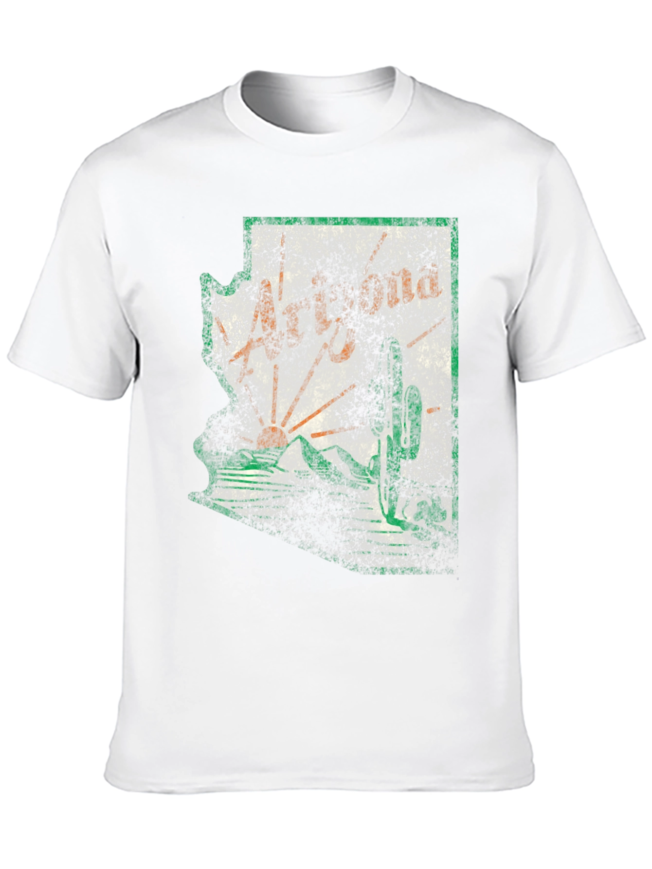 Arizona Graphic Tee - Distressed State Outline