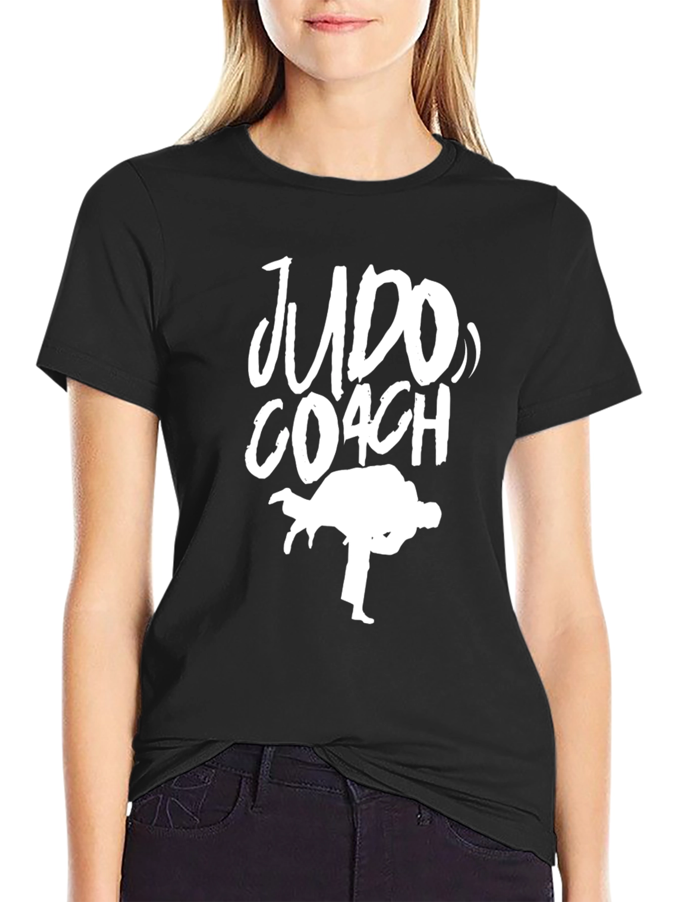 Judo Coach Graphic T-Shirt - Martial Arts Training Tee