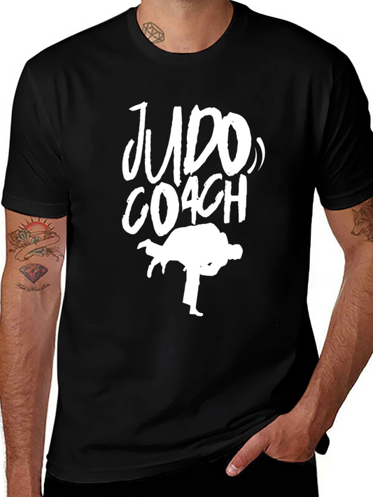 Judo Coach Graphic T-Shirt - Martial Arts Training Tee