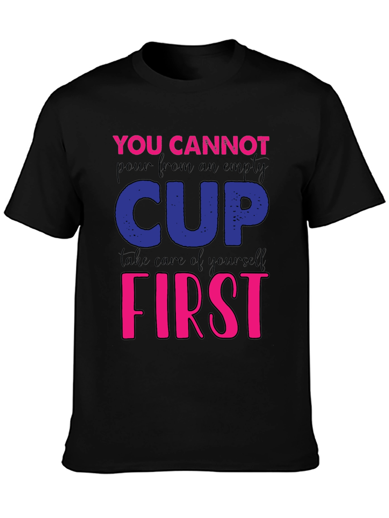 Motivational Empty Cup Graphic Tee