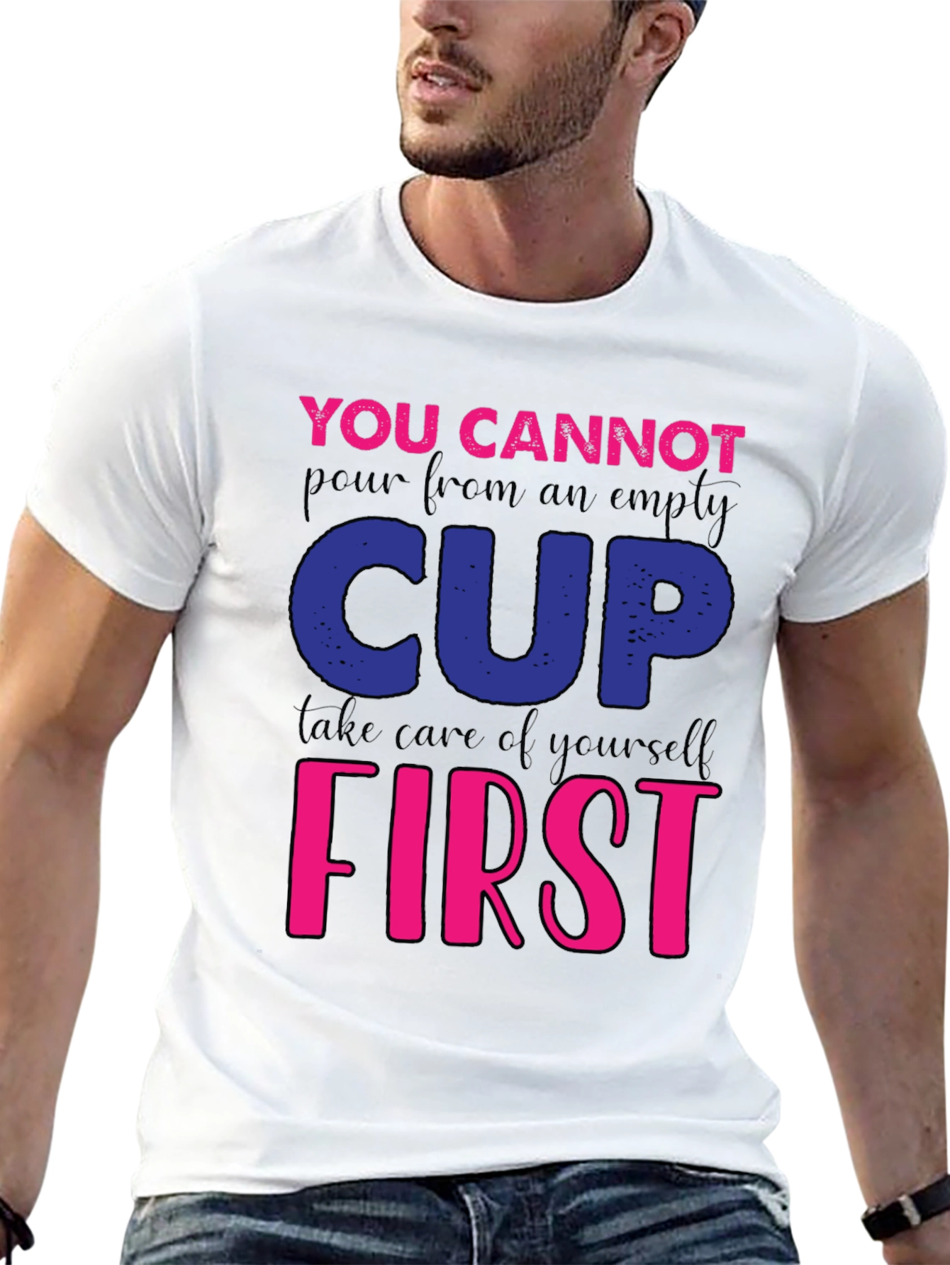 Motivational Empty Cup Graphic Tee