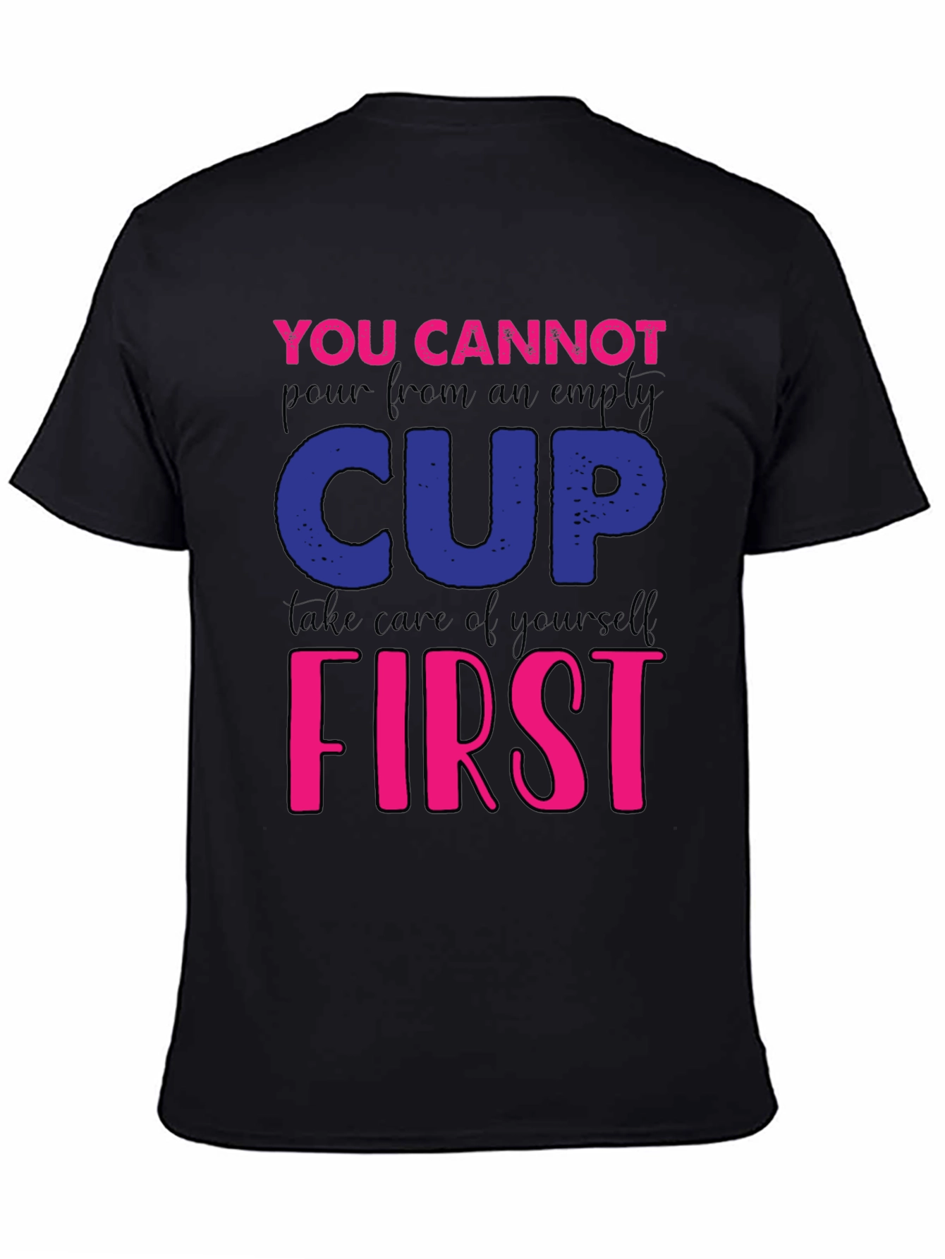 Motivational Empty Cup Graphic Tee