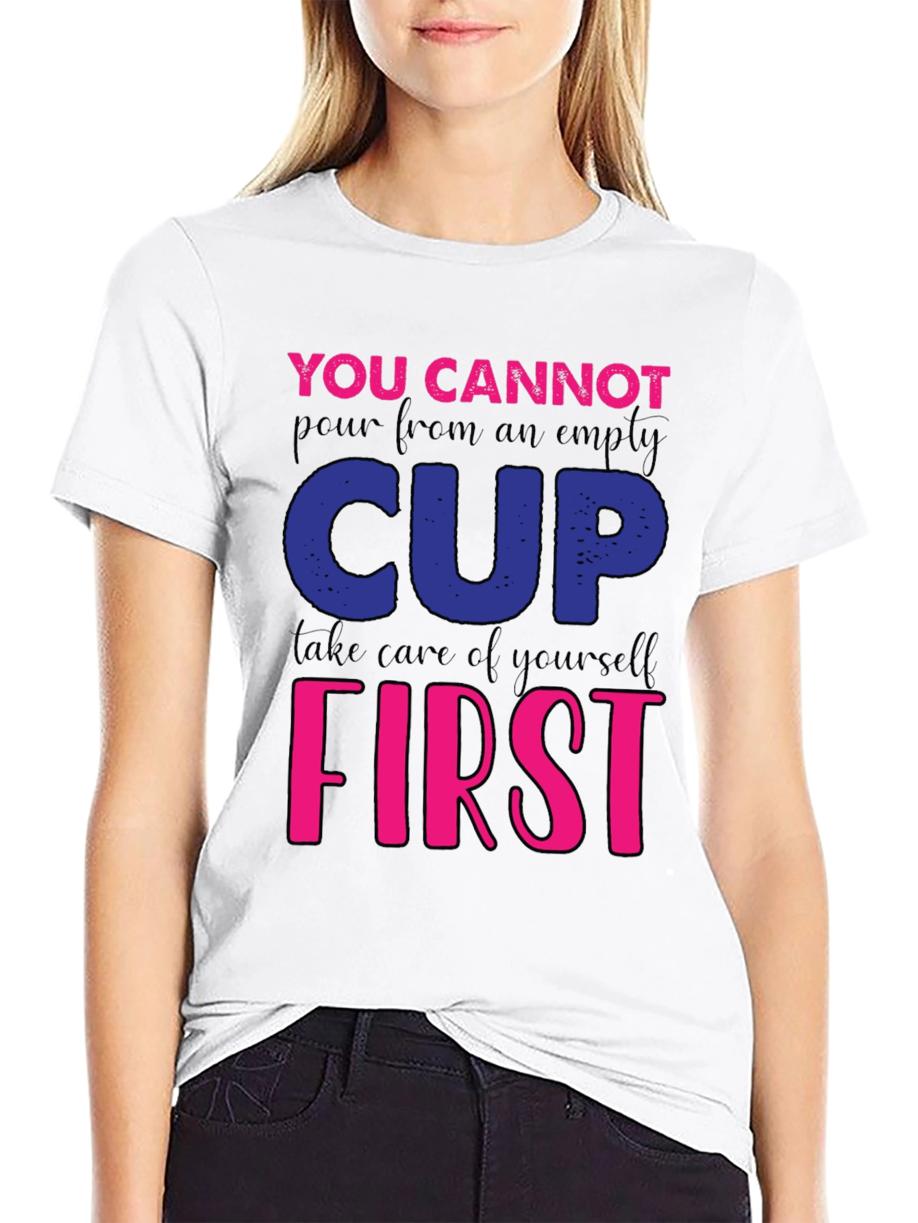 Motivational Empty Cup Graphic Tee
