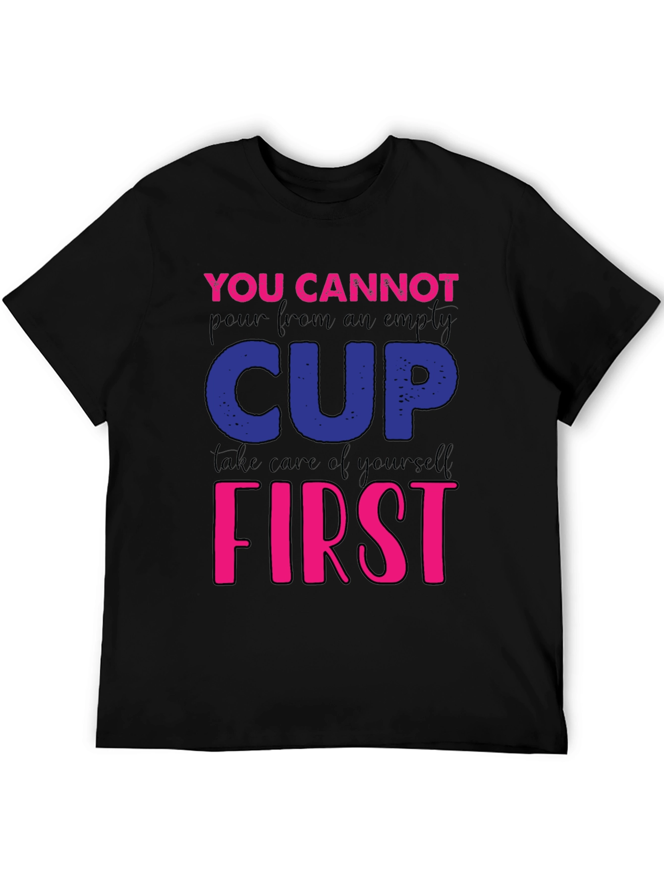 Motivational Empty Cup Graphic Tee
