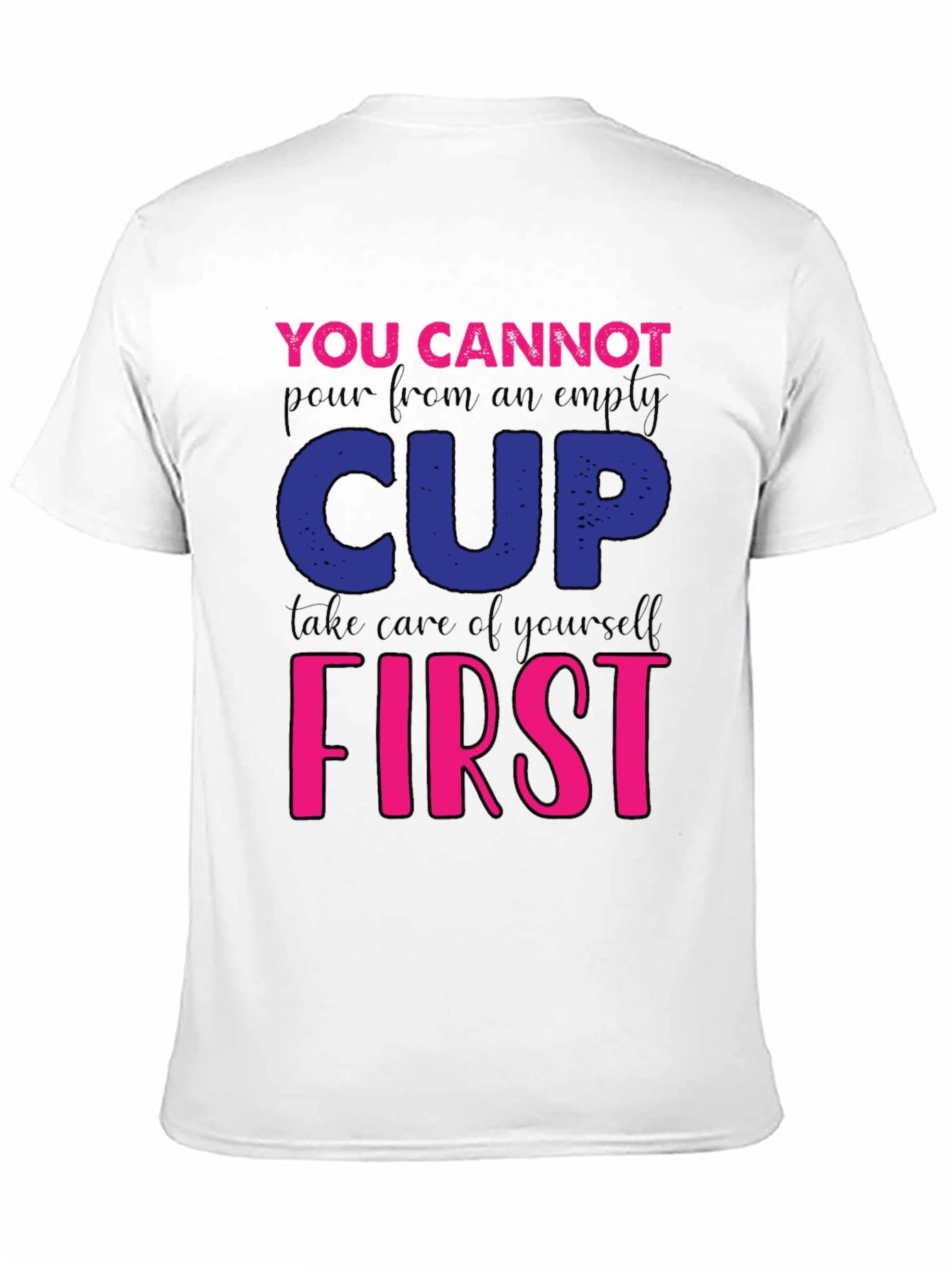 Motivational Empty Cup Graphic Tee