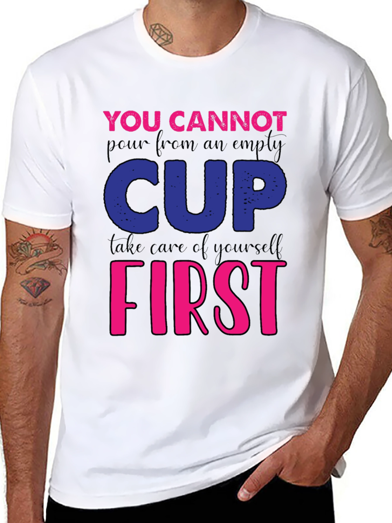 Motivational Empty Cup Graphic Tee