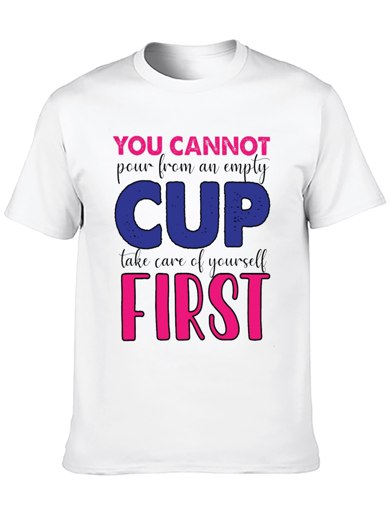 Motivational Empty Cup Graphic Tee