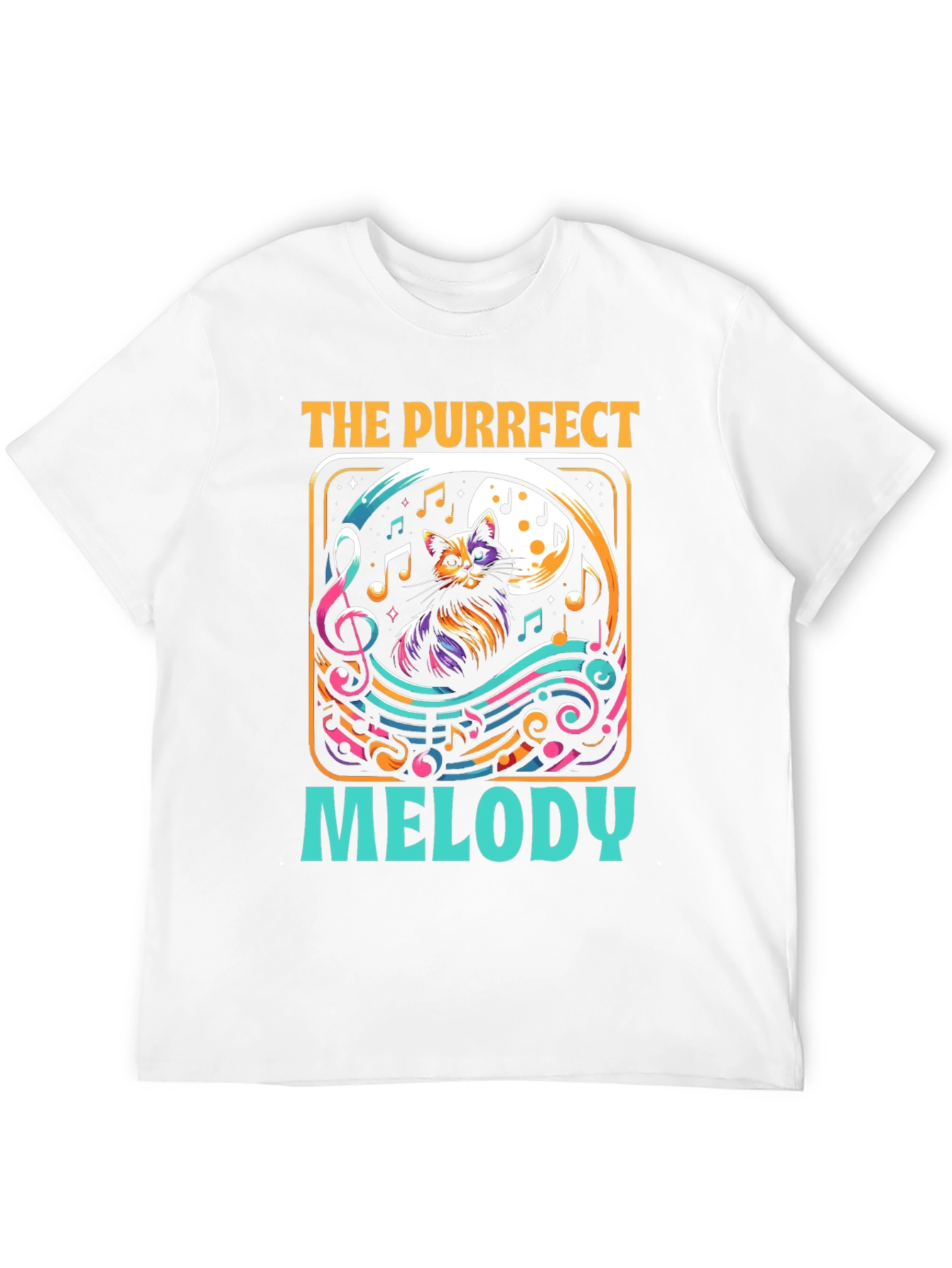 Purrfect Melody Cat Music T-Shirt