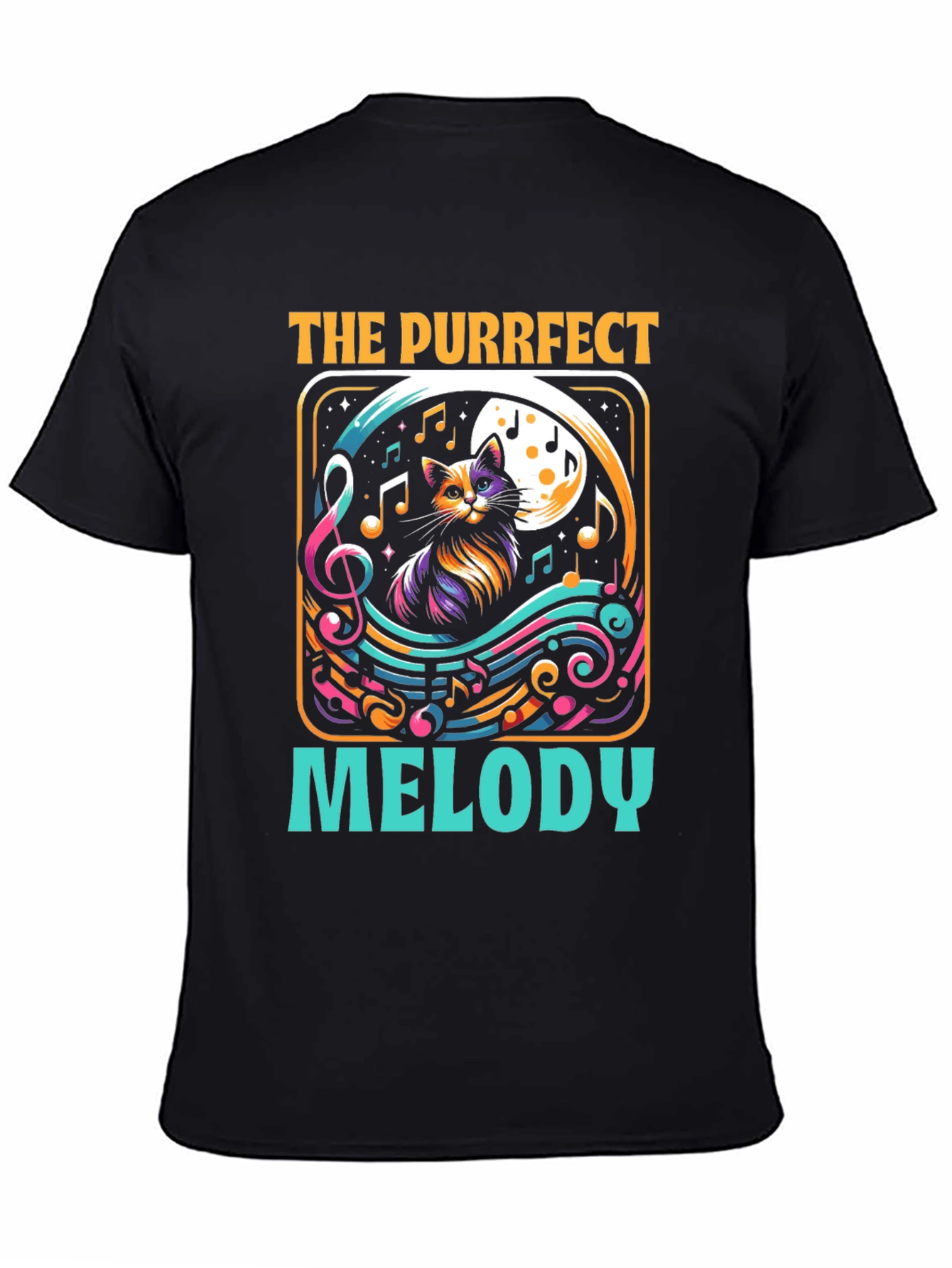 Purrfect Melody Cat Music T-Shirt