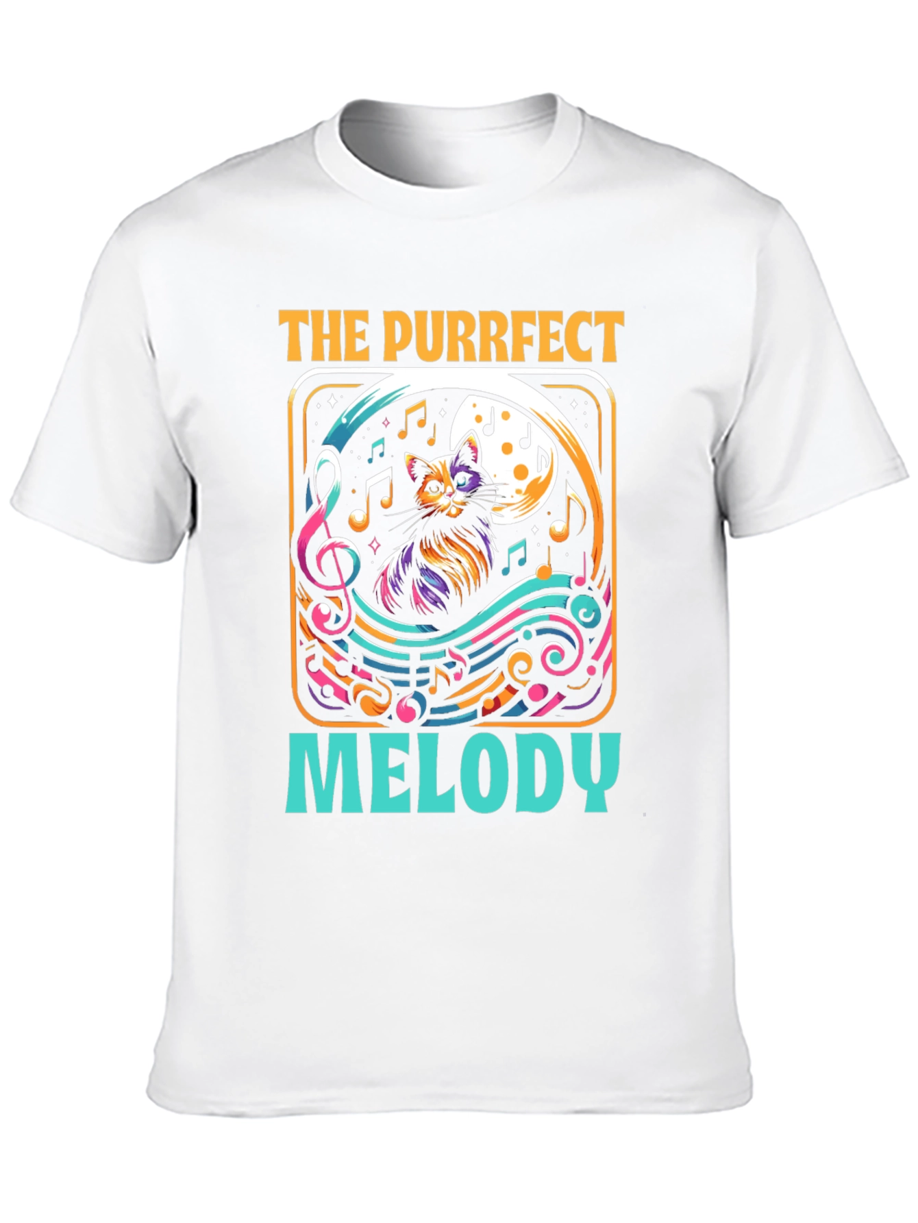 Purrfect Melody Cat Music T-Shirt
