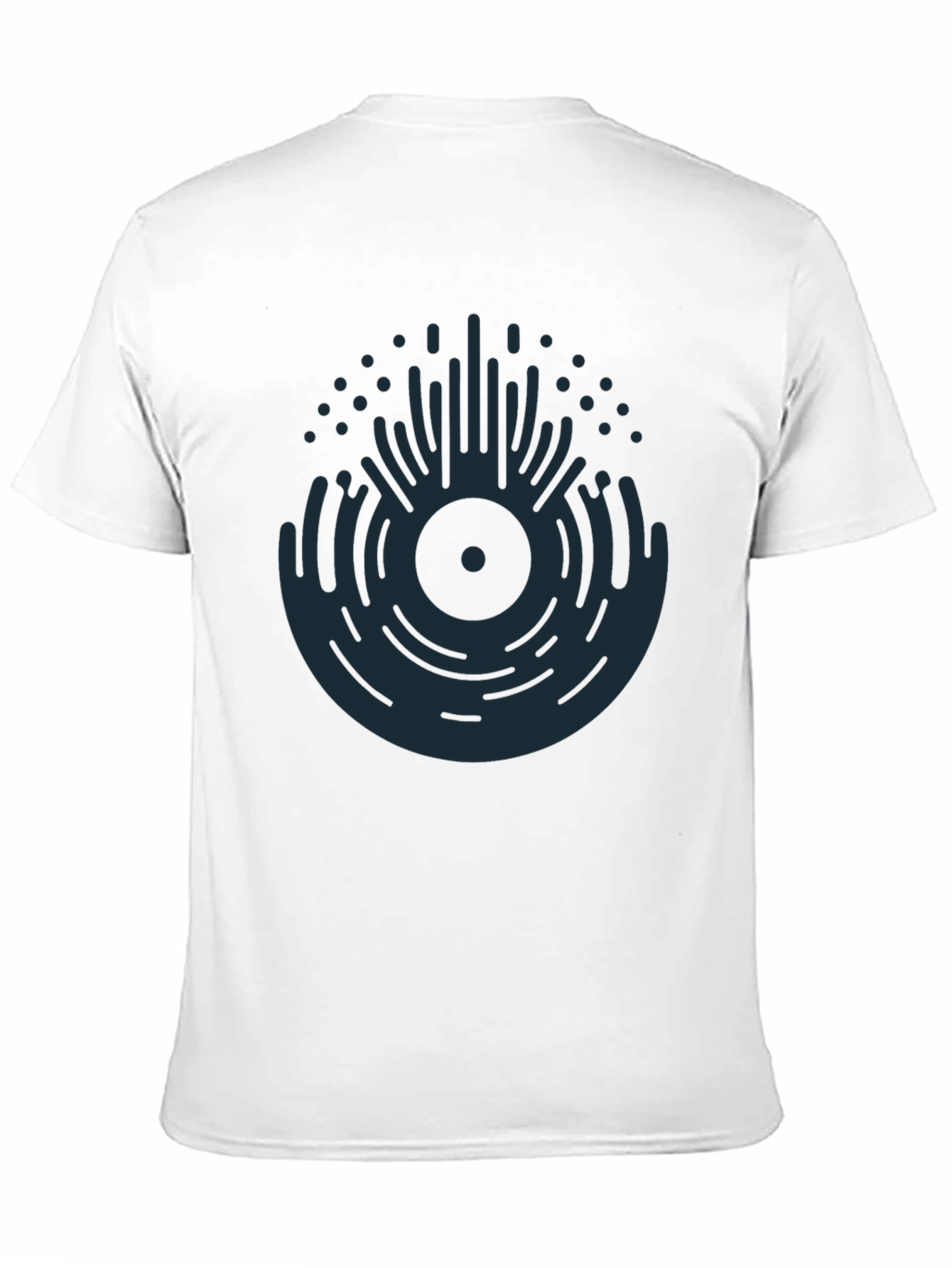 Abstract Vinyl Record Graphic T-Shirt