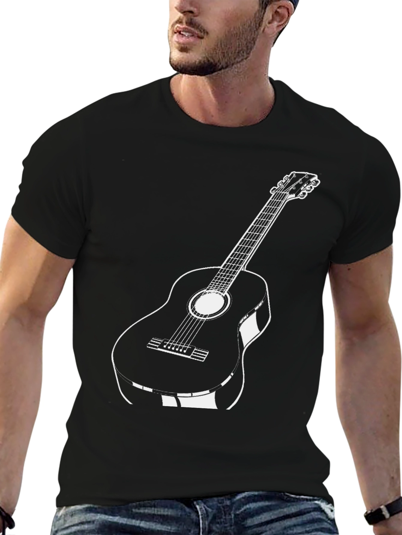 Guitar Graphic Tee - Classic Style