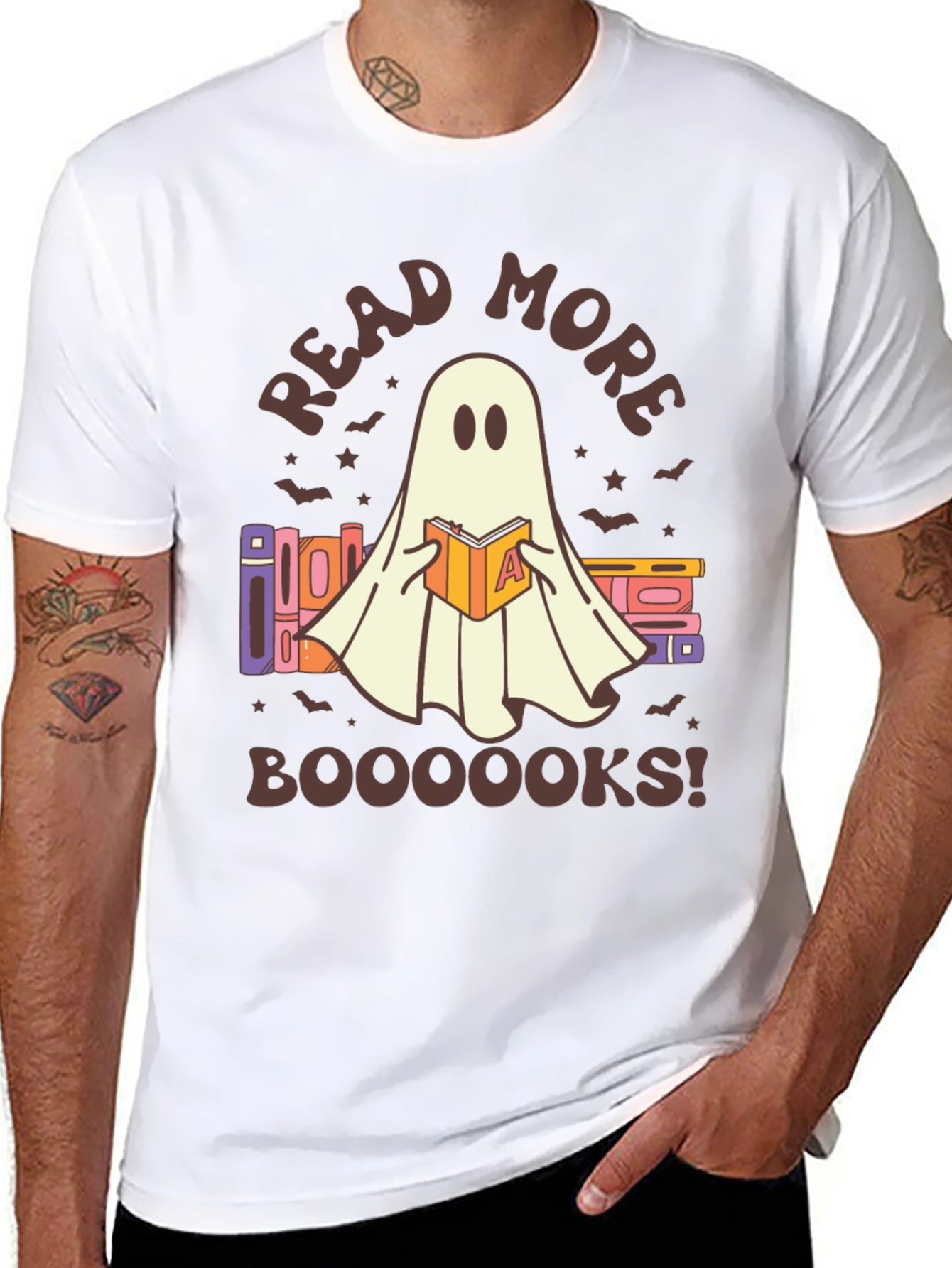 Read More Booooooks! Ghost Graphic T-Shirt