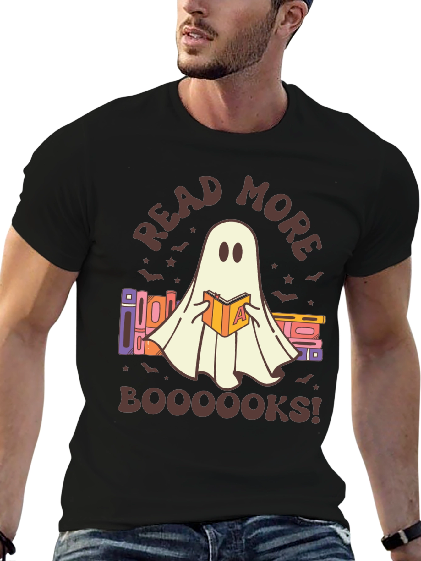 Read More Booooooks! Ghost Graphic T-Shirt