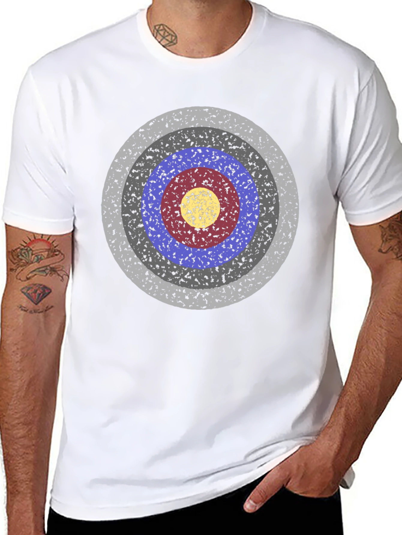 Target Graphic Tee - Black Cotton Casual Shirt