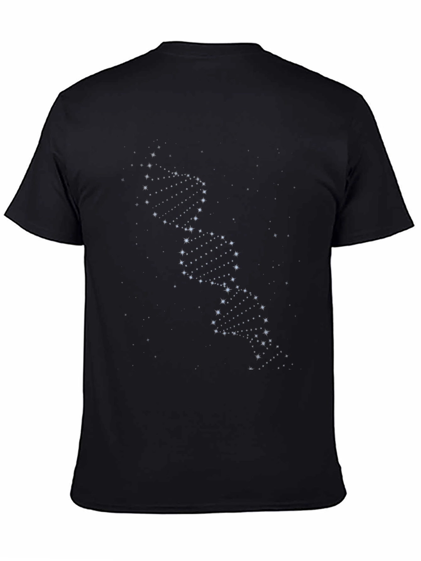 Starry Night DNA Graphic Tee - Black Crew Neck