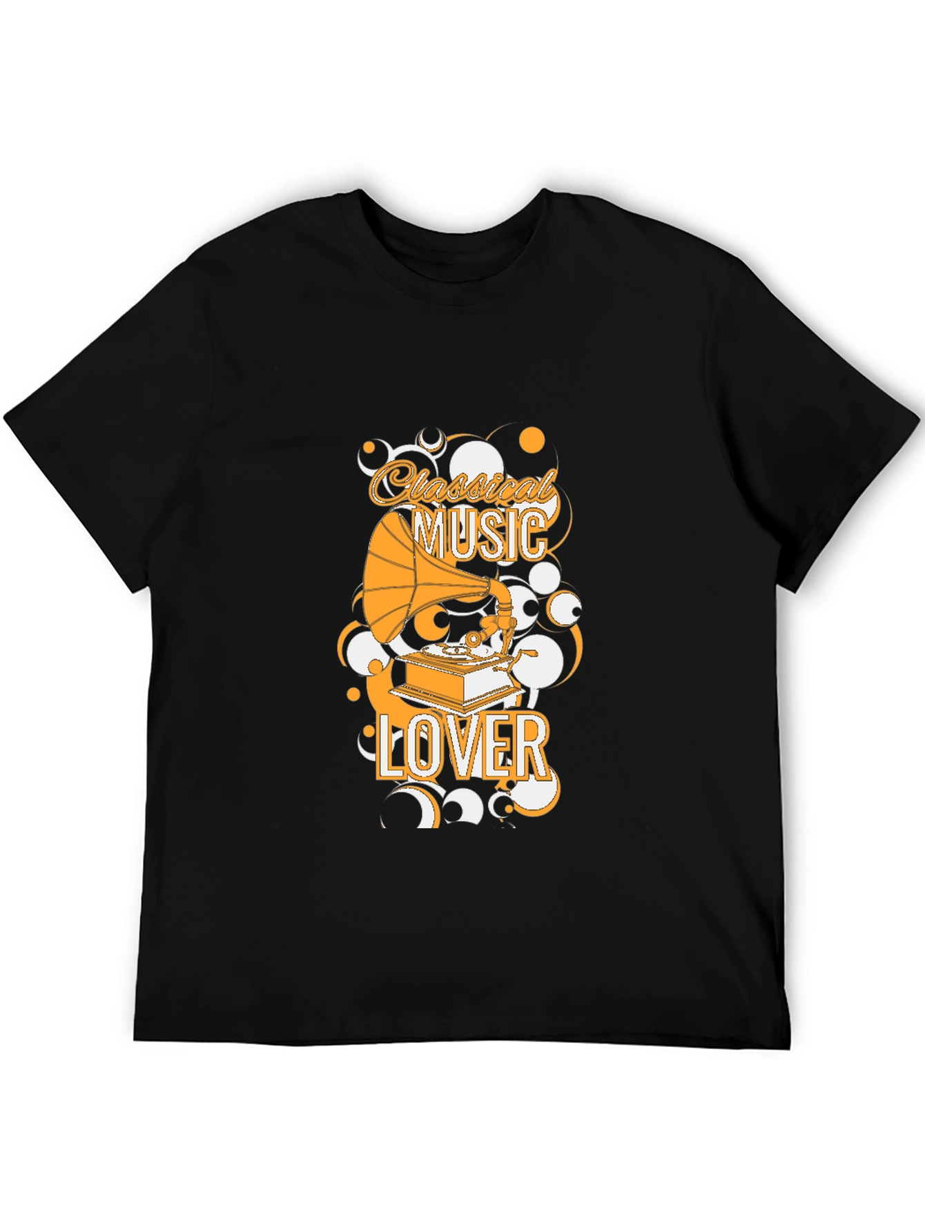 Classical Music Lover Black Graphic Tee