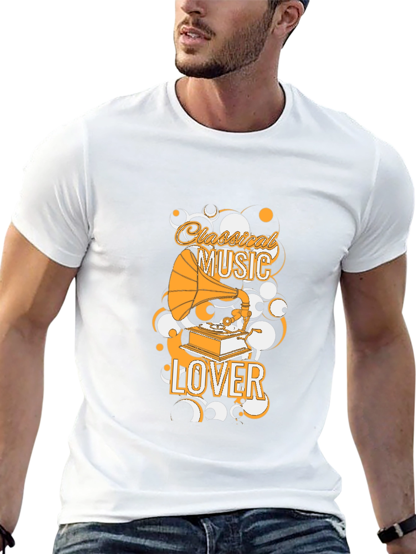 Classical Music Lover Black Graphic Tee
