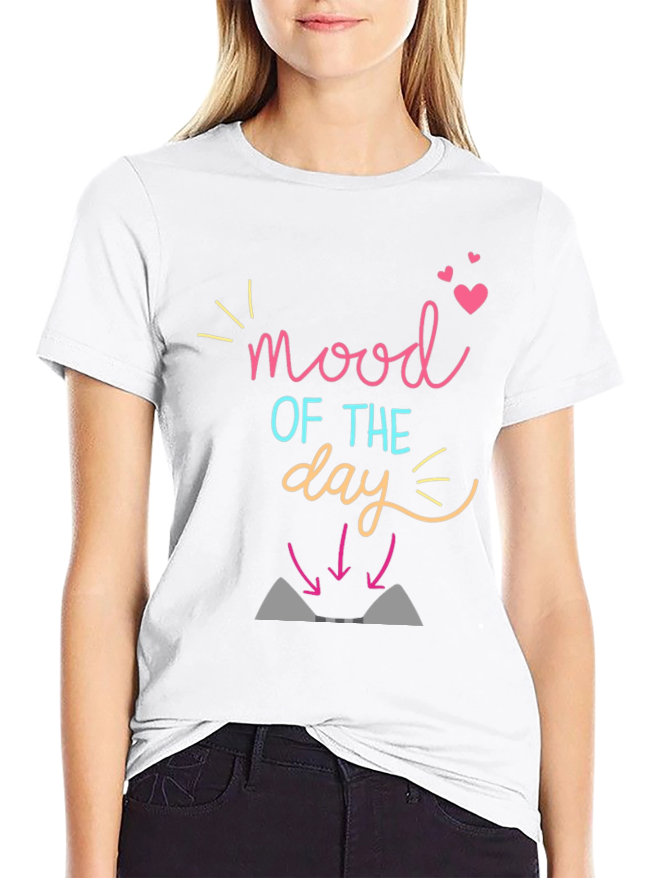 Mood of the Day Black Graphic Tee
