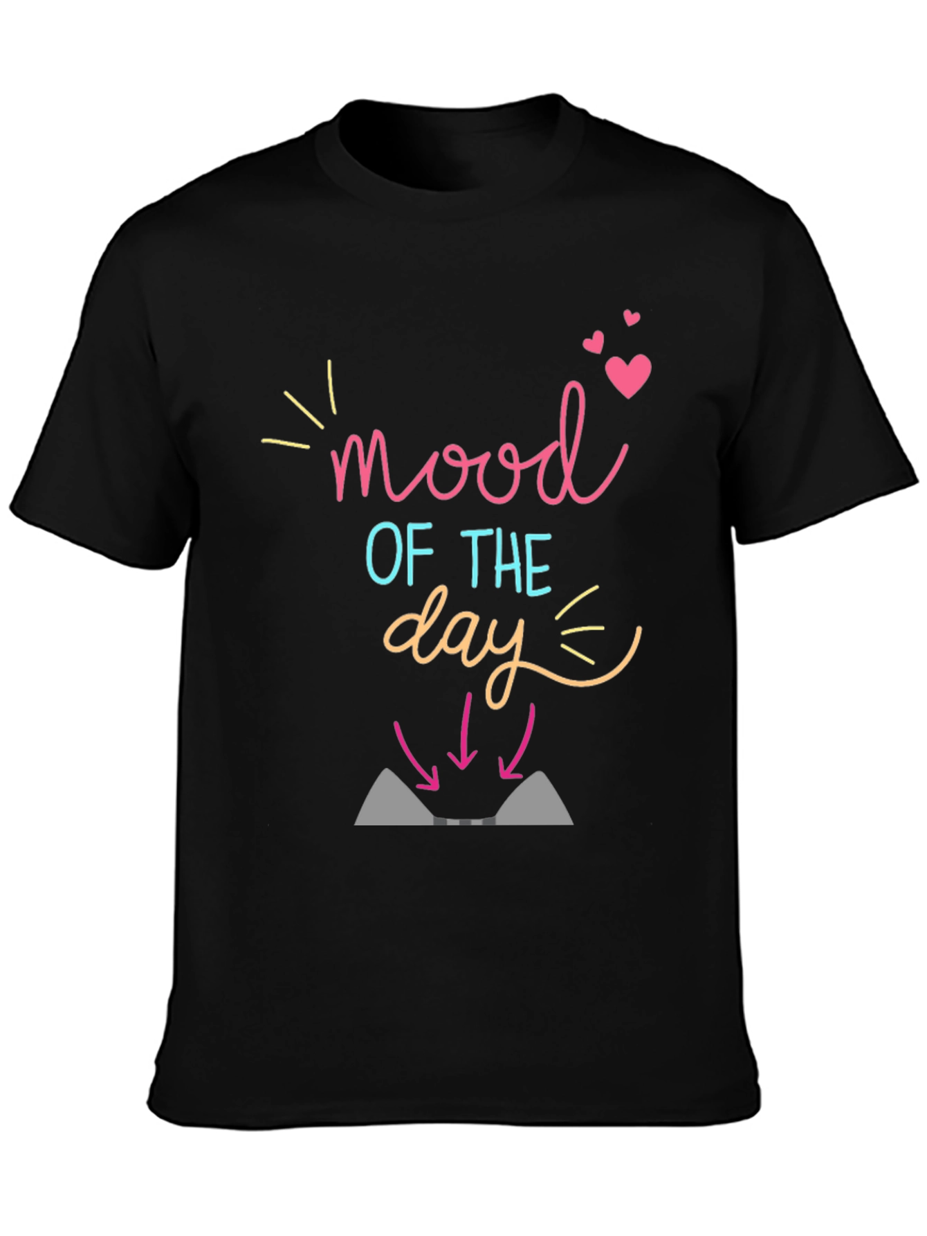 Mood of the Day Black Graphic Tee