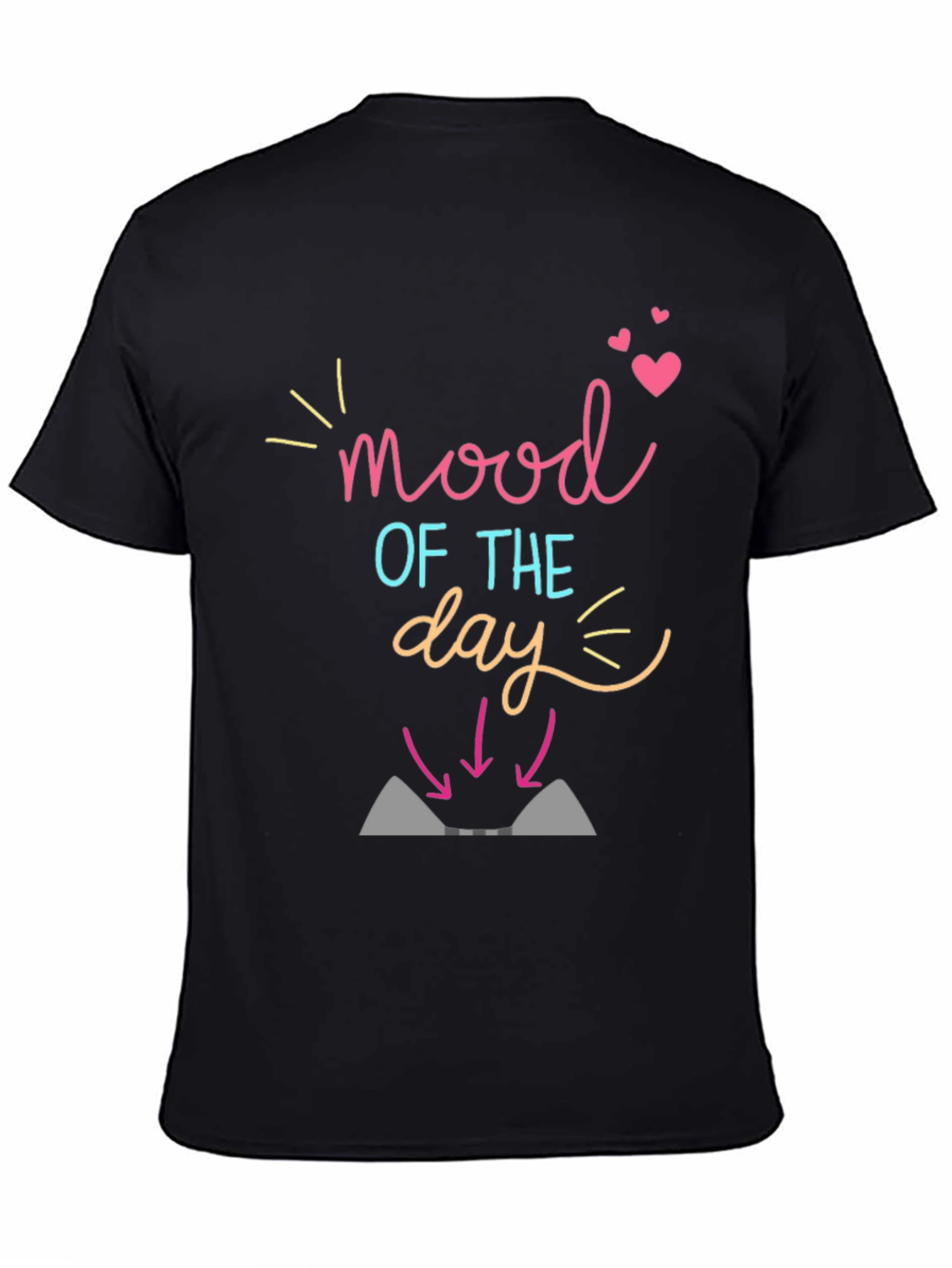 Mood of the Day Black Graphic Tee