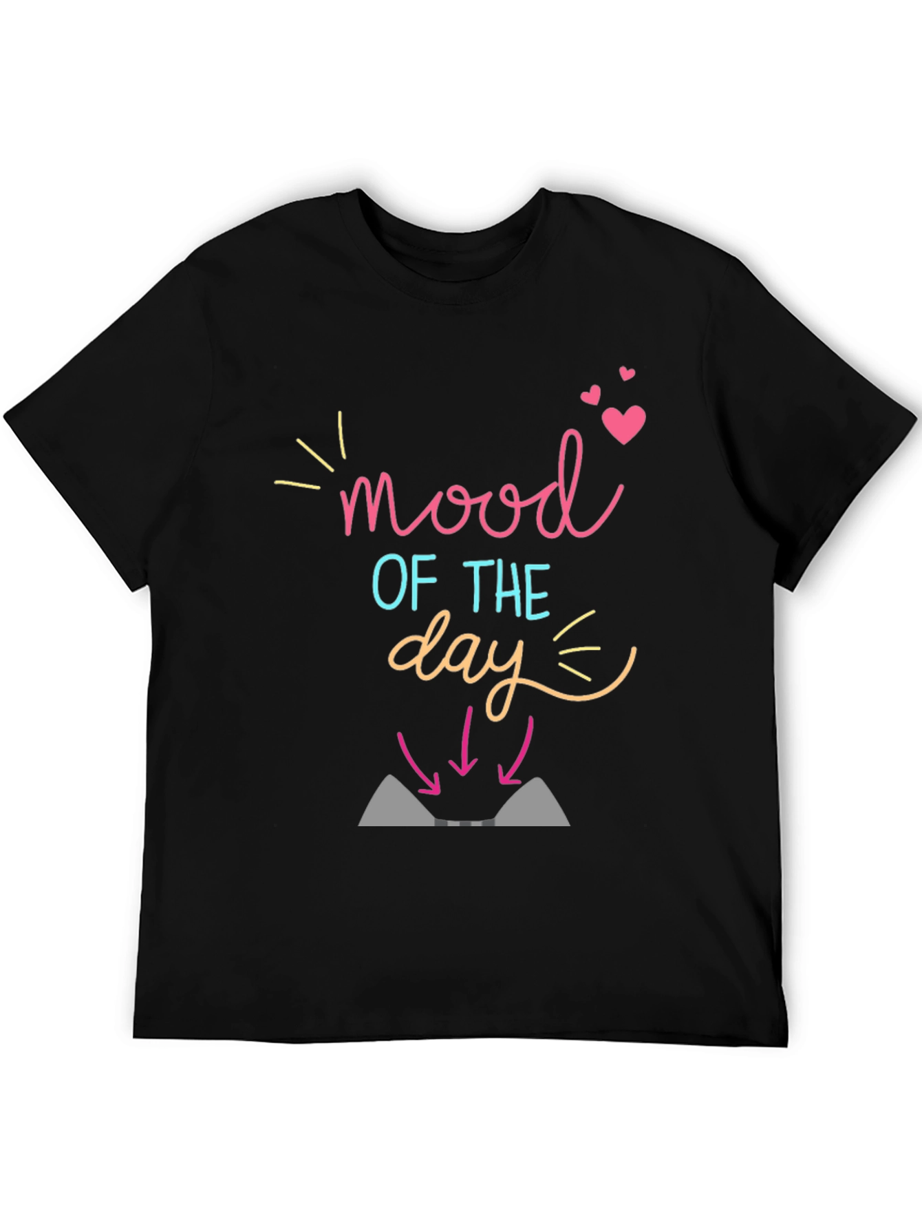 Mood of the Day Black Graphic Tee