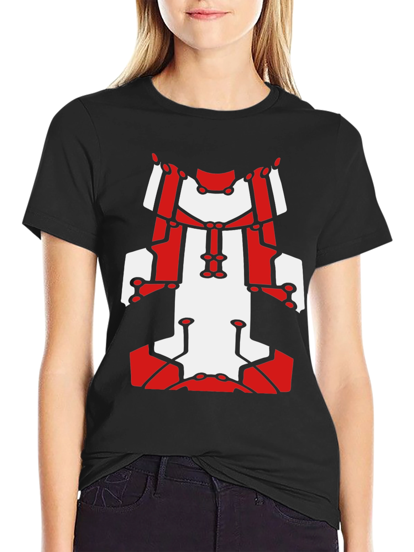 Abstract Robot Graphic T-Shirt