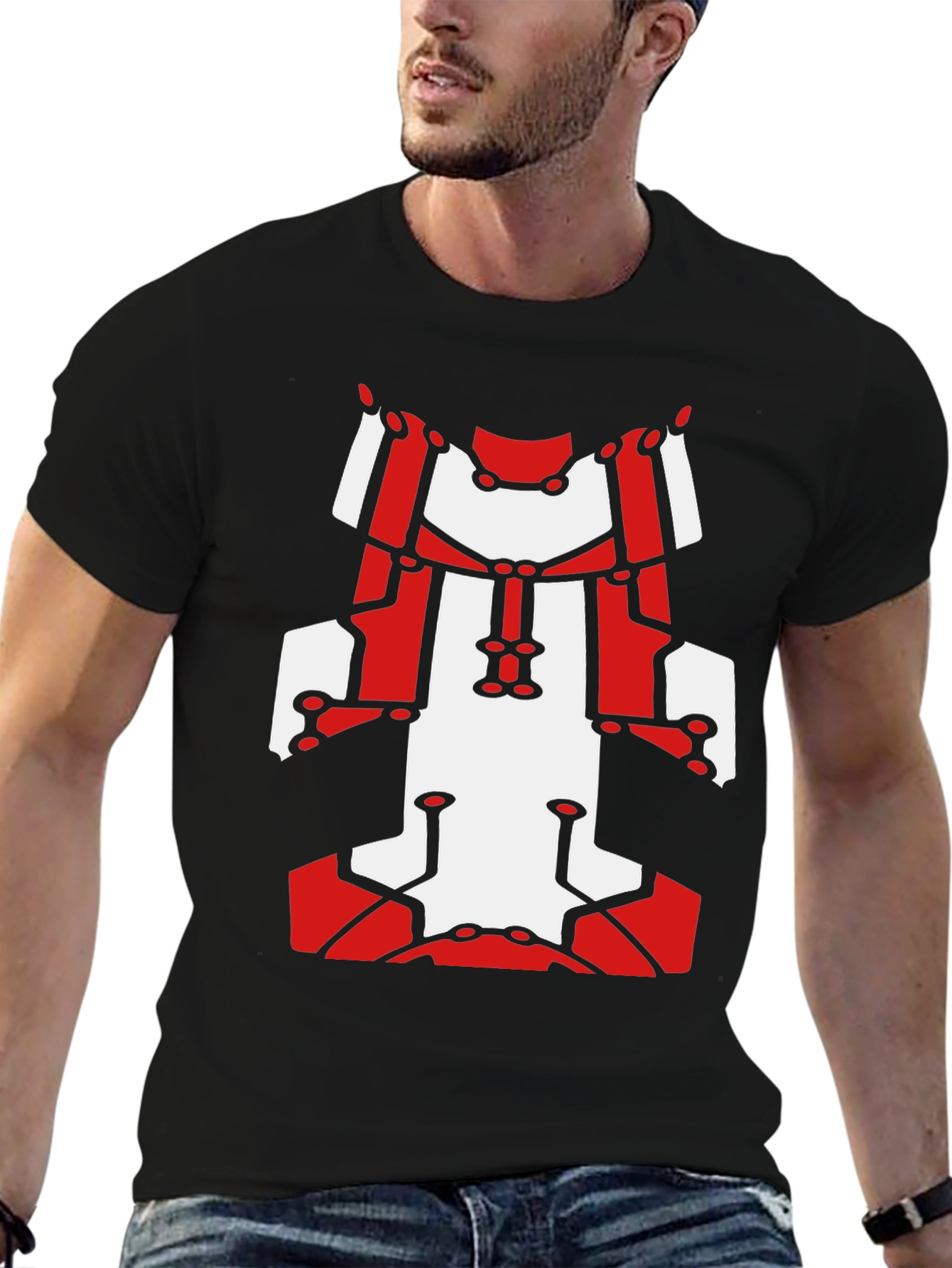Abstract Robot Graphic T-Shirt