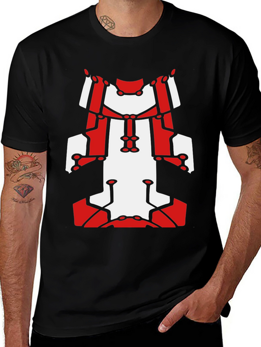 Abstract Robot Graphic T-Shirt